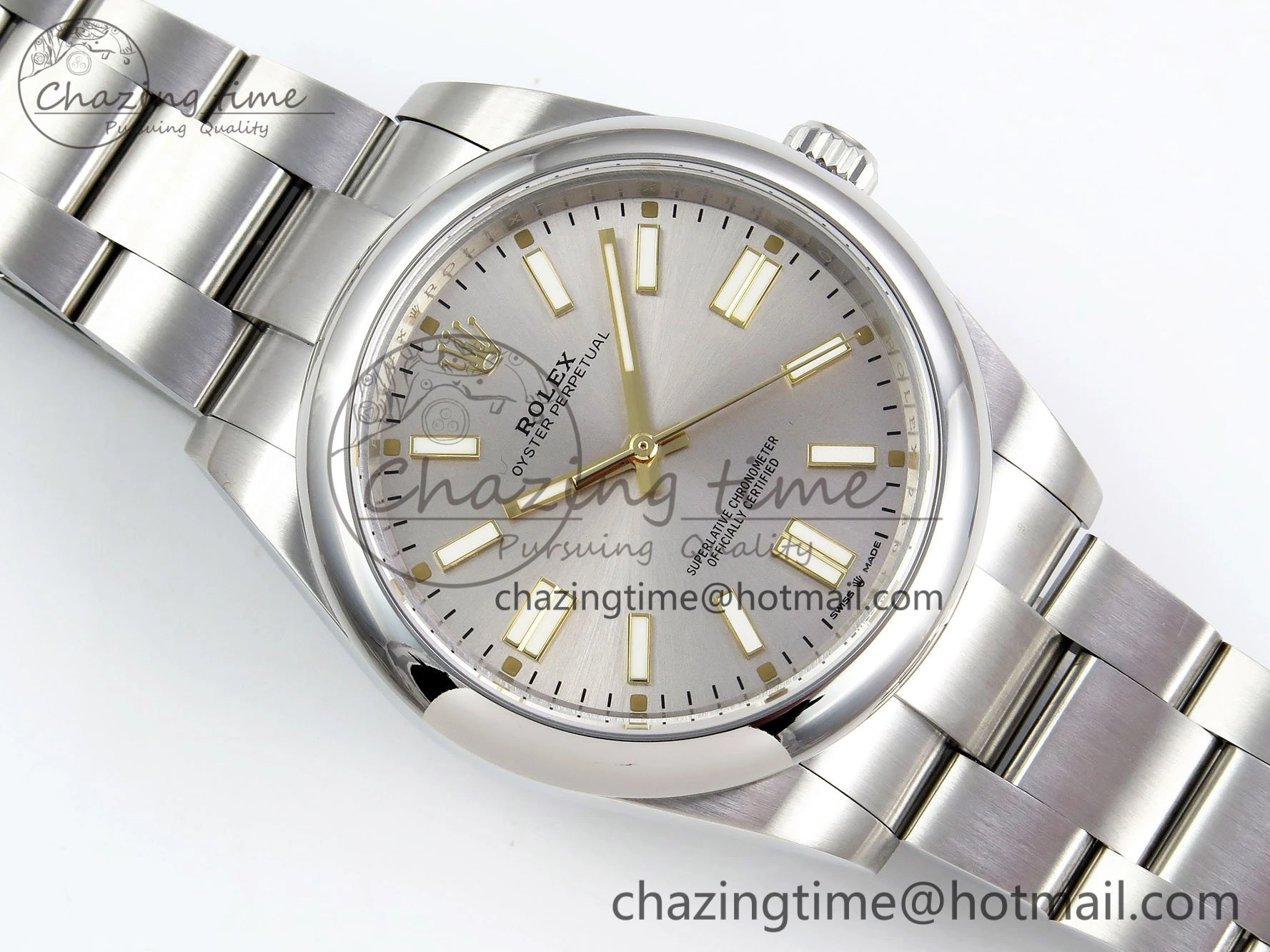 Oyster Perpetual 124300 41mm DIWF 1:1 Best Edition 904L Steel Silver Dial A Unisex 1538