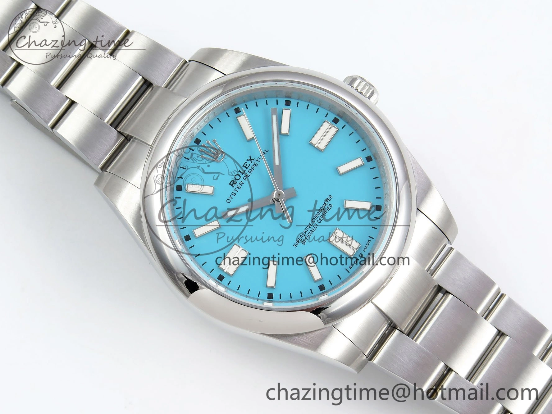 Oyster Perpetual 124300 41mm DIWF 1:1 Best Edition 904L Steel Tiffany Blue Dial A Comfortable 1528