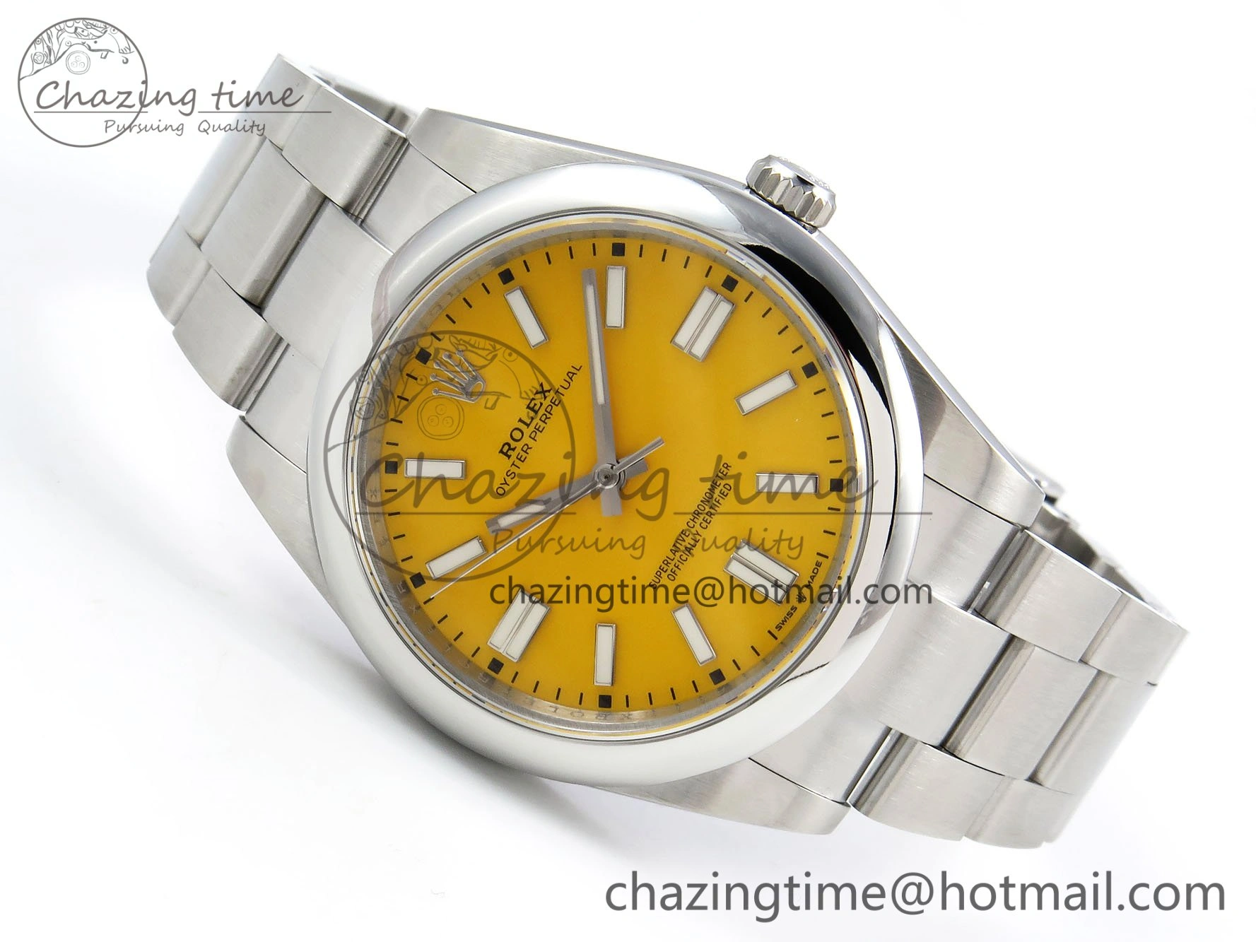Oyster Perpetual 124300 41mm DIWF 1:1 Best Edition 904L Steel Yellow Dial A SmartChoice 1531