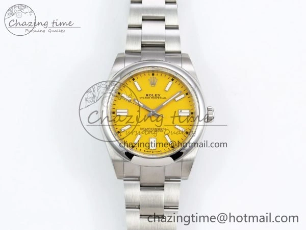 Oyster Perpetual 124300 41mm DIWF 1:1 Best Edition 904L Steel Yellow Dial A SmartChoice 1531