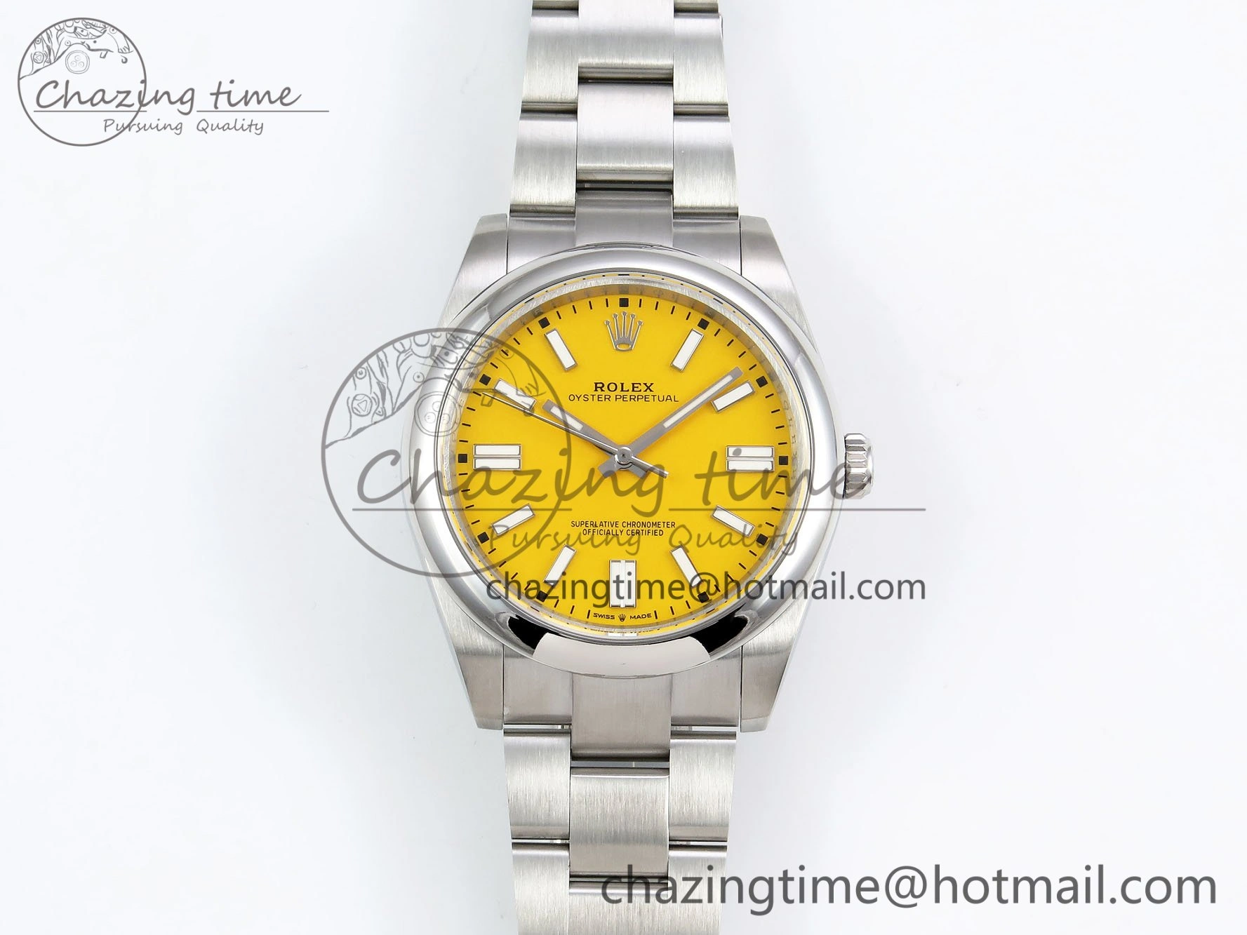 Oyster Perpetual 124300 41mm DIWF 1:1 Best Edition 904L Steel Yellow Dial A SmartChoice 1531