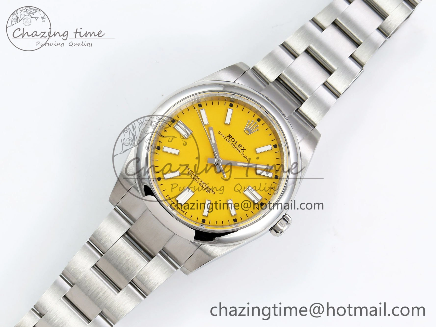 Oyster Perpetual 124300 41mm DIWF 1:1 Best Edition 904L Steel Yellow Dial A SmartChoice 1531