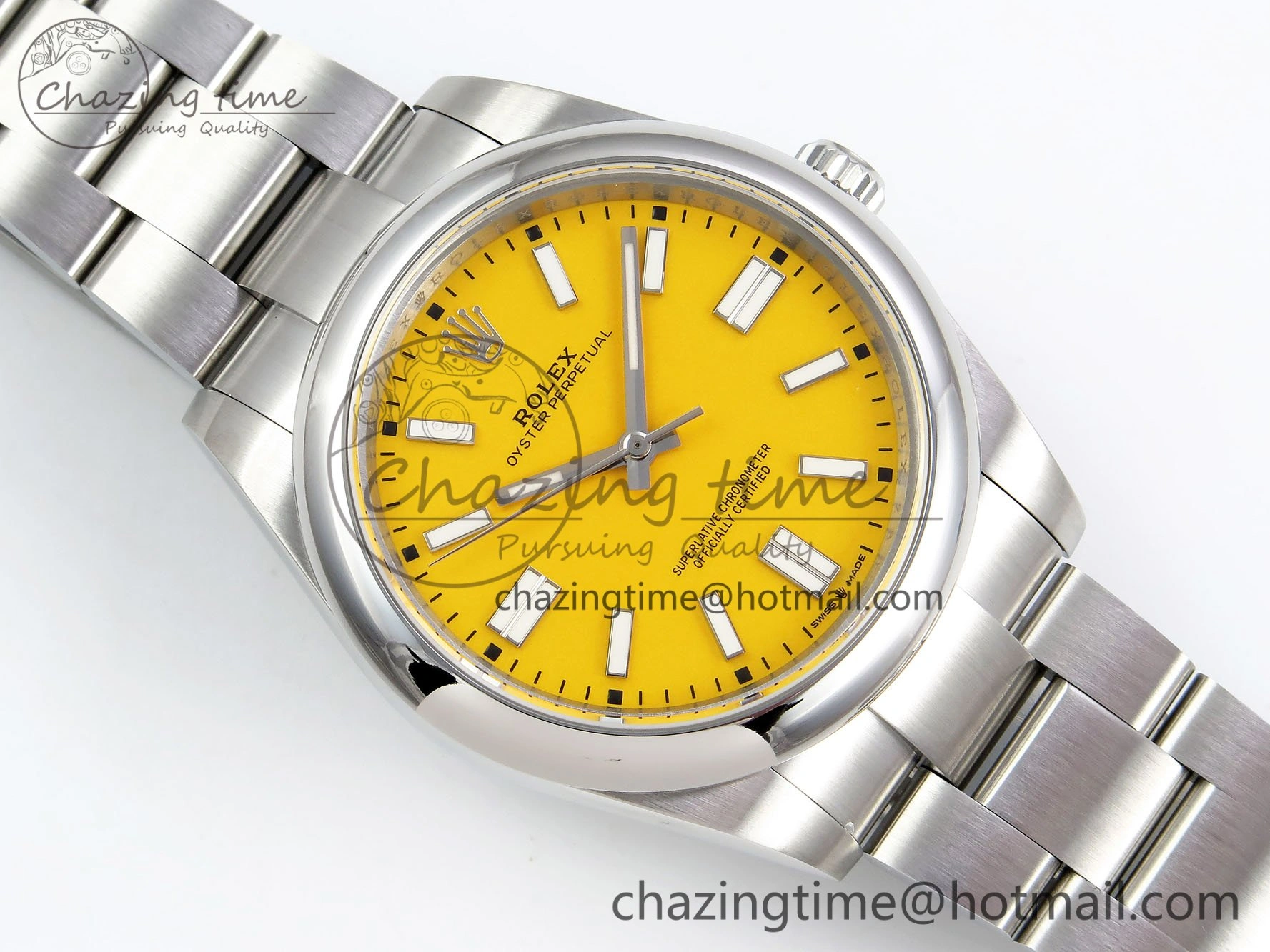 Oyster Perpetual 124300 41mm DIWF 1:1 Best Edition 904L Steel Yellow Dial A SmartChoice 1531