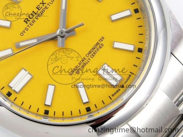 Oyster Perpetual 124300 41mm DIWF 1:1 Best Edition 904L Steel Yellow Dial A SmartChoice 1531