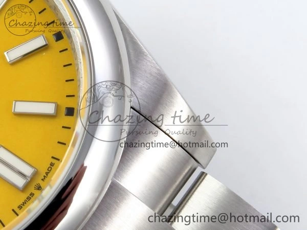 Oyster Perpetual 124300 41mm DIWF 1:1 Best Edition 904L Steel Yellow Dial A SmartChoice 1531