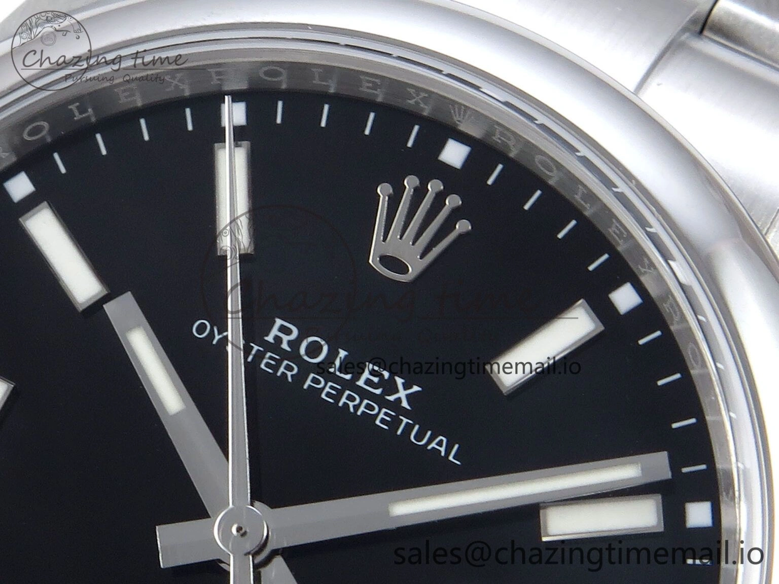 WrinkleFree Oyster Perpetual 124300 41mm EWEF Best Edition 904L Steel Black Dial A 767