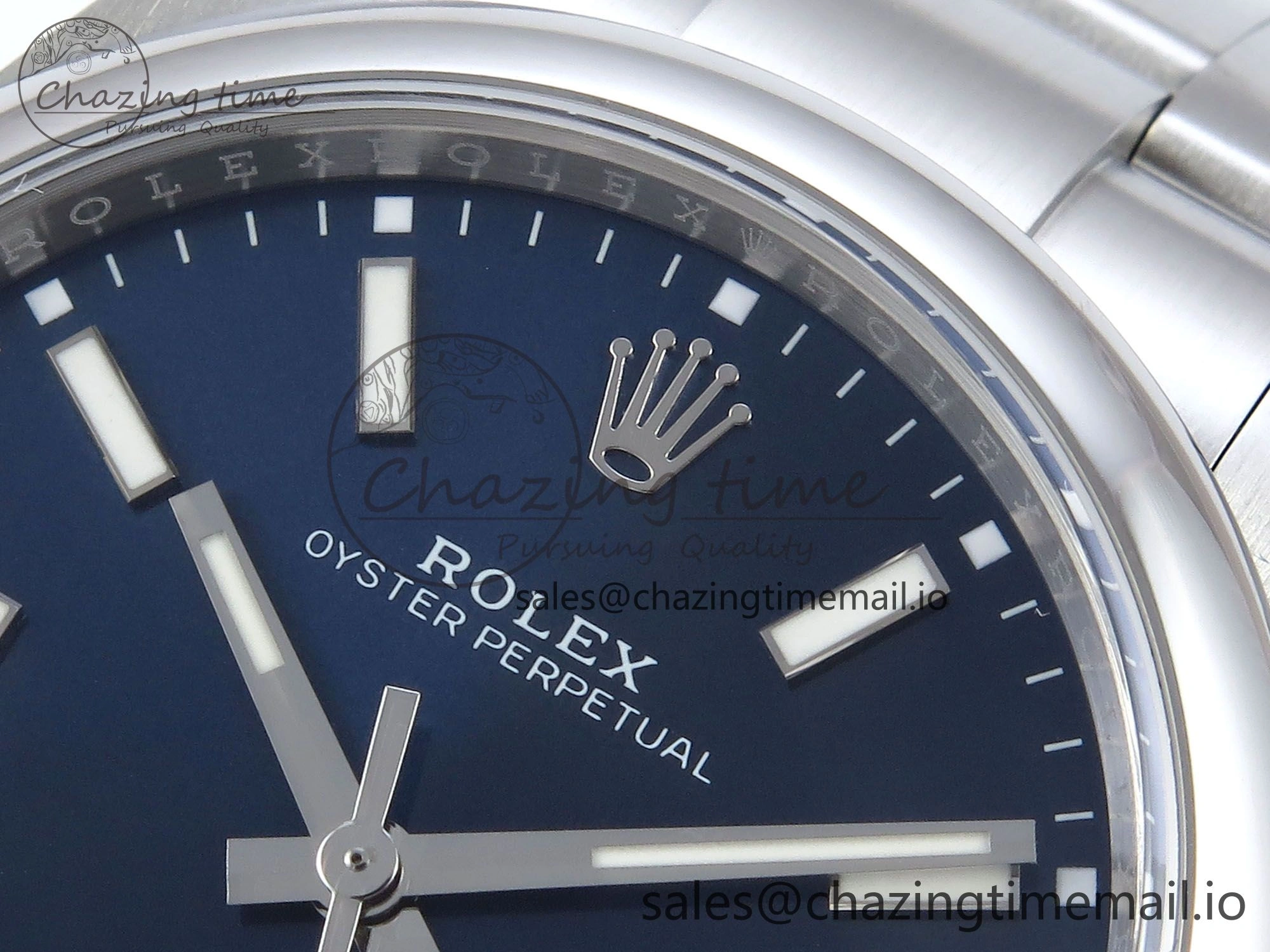 Tailored Oyster Perpetual 124300 41mm EWEF Best Edition 904L Steel Blue Dial A 766