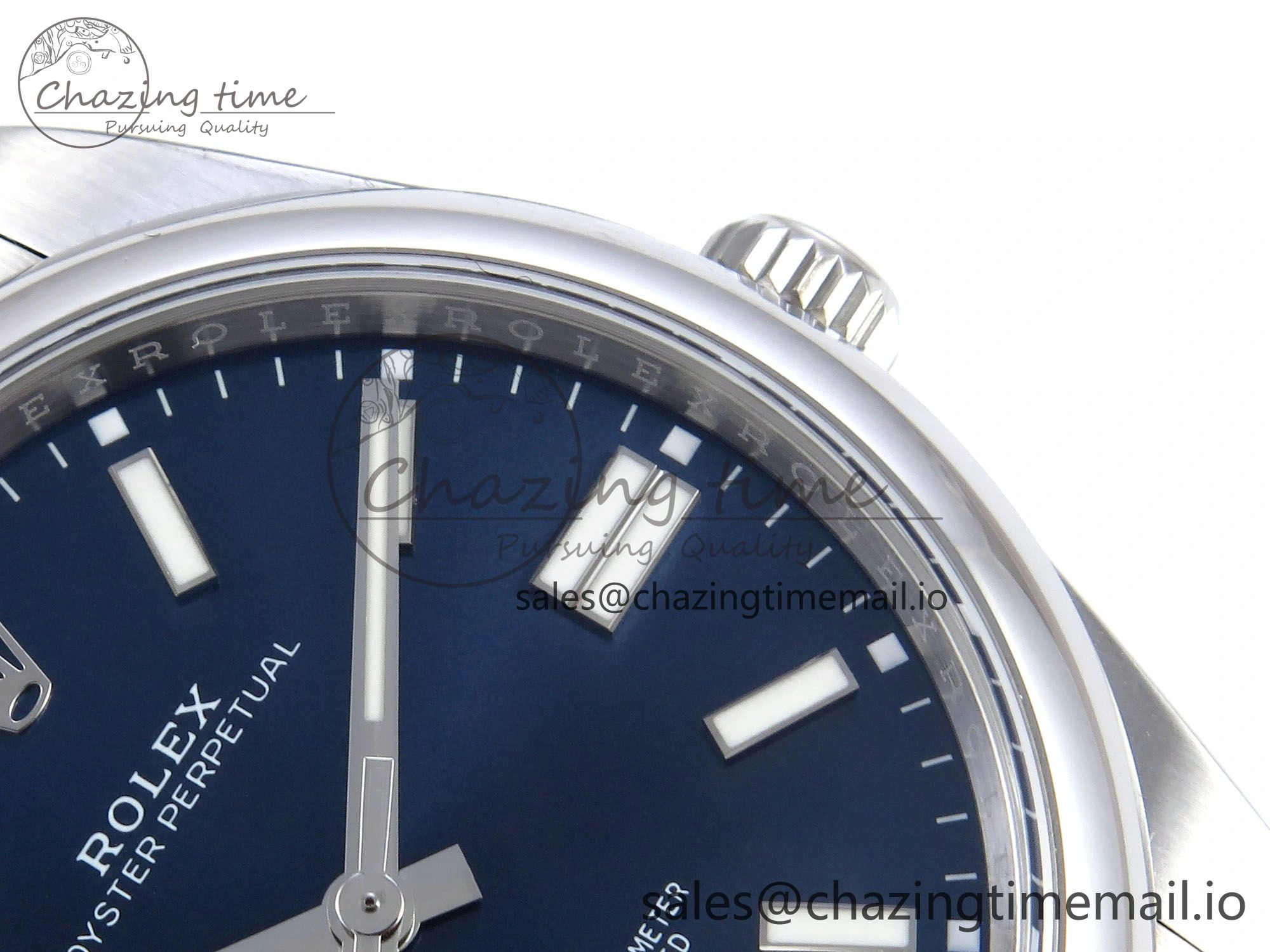 Tailored Oyster Perpetual 124300 41mm EWEF Best Edition 904L Steel Blue Dial A 766