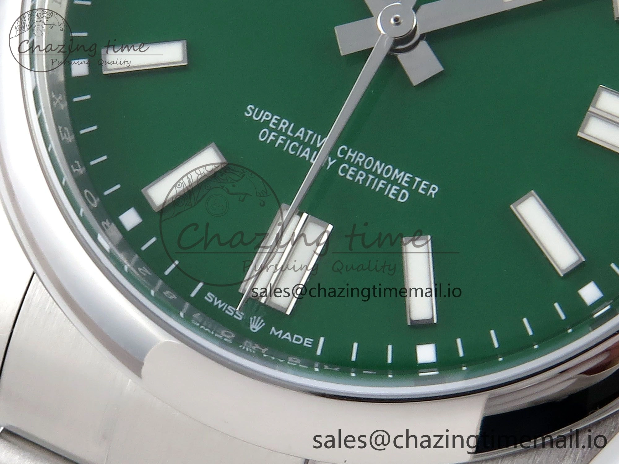Oyster Perpetual 124300 41mm EWEF Best Edition 904L Steel Green Dial A SportInspired 772