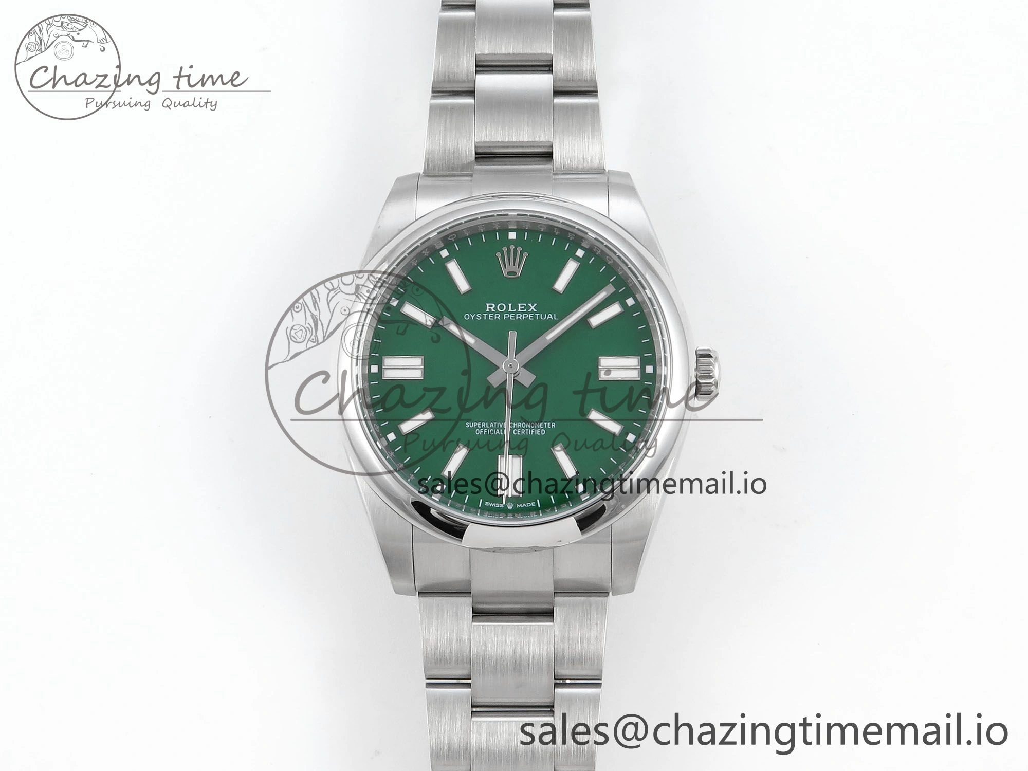 Oyster Perpetual 124300 41mm EWEF Best Edition 904L Steel Green Dial A SportInspired 772