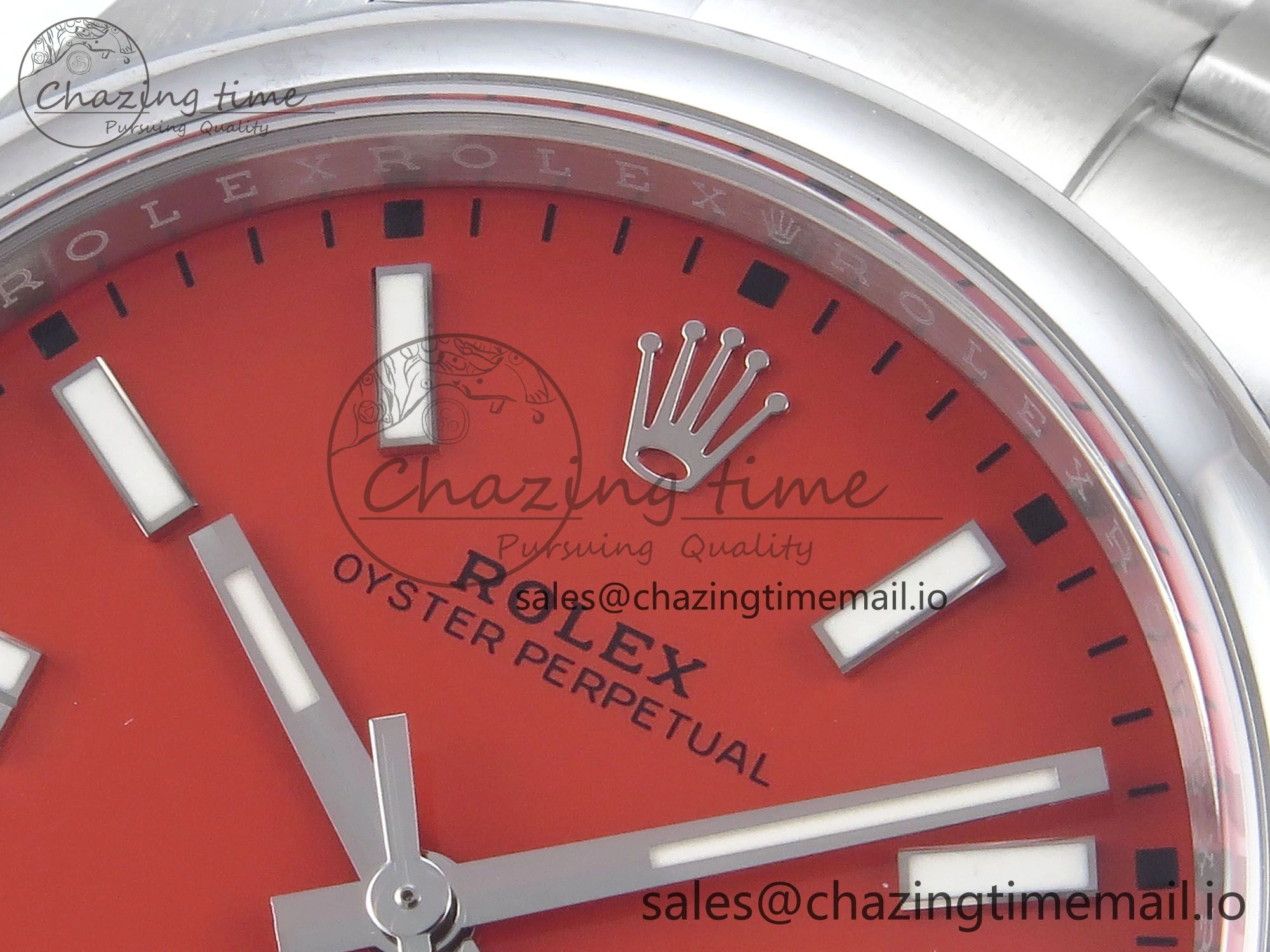 Oyster Perpetual 124300 41mm EWEF Best Edition 904L Steel Red Dial A EasyCare 768