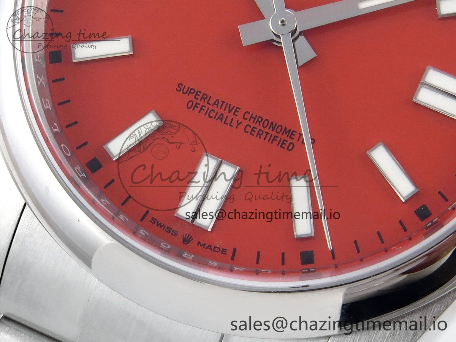 Oyster Perpetual 124300 41mm EWEF Best Edition 904L Steel Red Dial A EasyCare 768