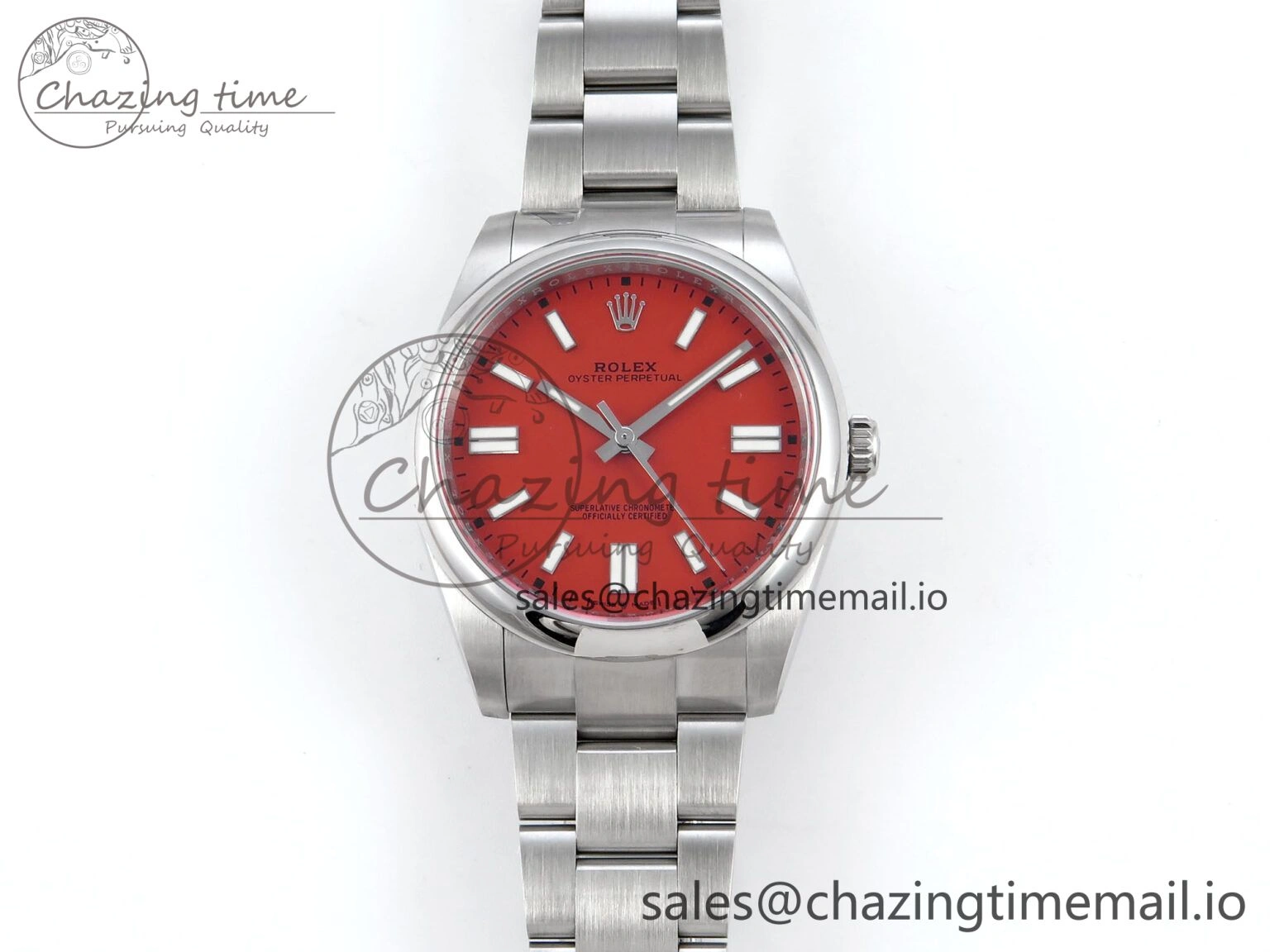 Oyster Perpetual 124300 41mm EWEF Best Edition 904L Steel Red Dial A EasyCare 768
