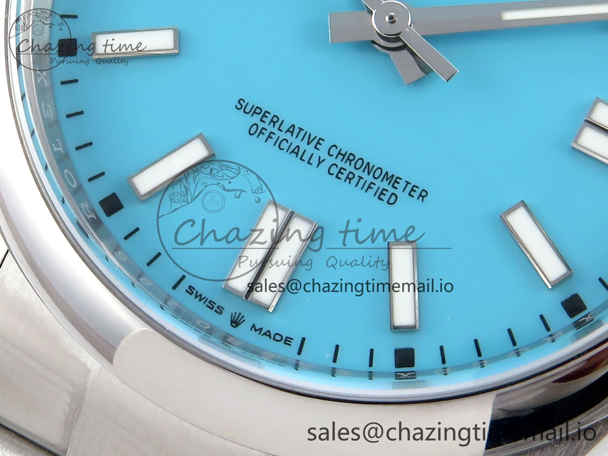 BestValue Oyster Perpetual 124300 41mm EWEF Best Edition 904L Steel Tiffany Blue Dial A 771