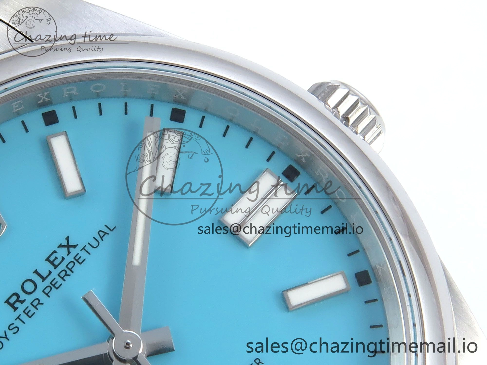 BestValue Oyster Perpetual 124300 41mm EWEF Best Edition 904L Steel Tiffany Blue Dial A 771