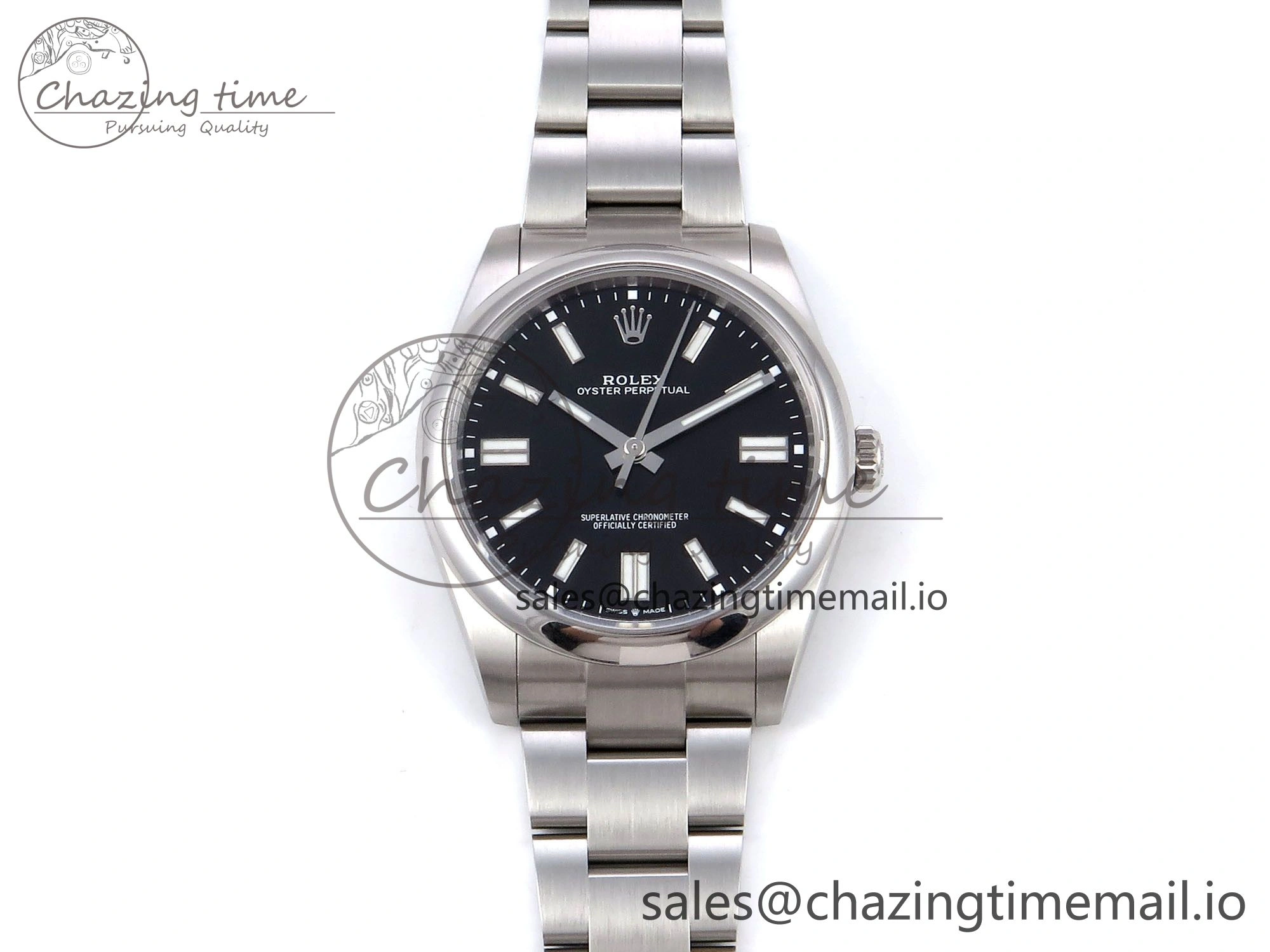 Oyster Perpetual 124300 41mm VSF 1:1 Best Edition 904L Steel Black Dial VS Flexible 1278