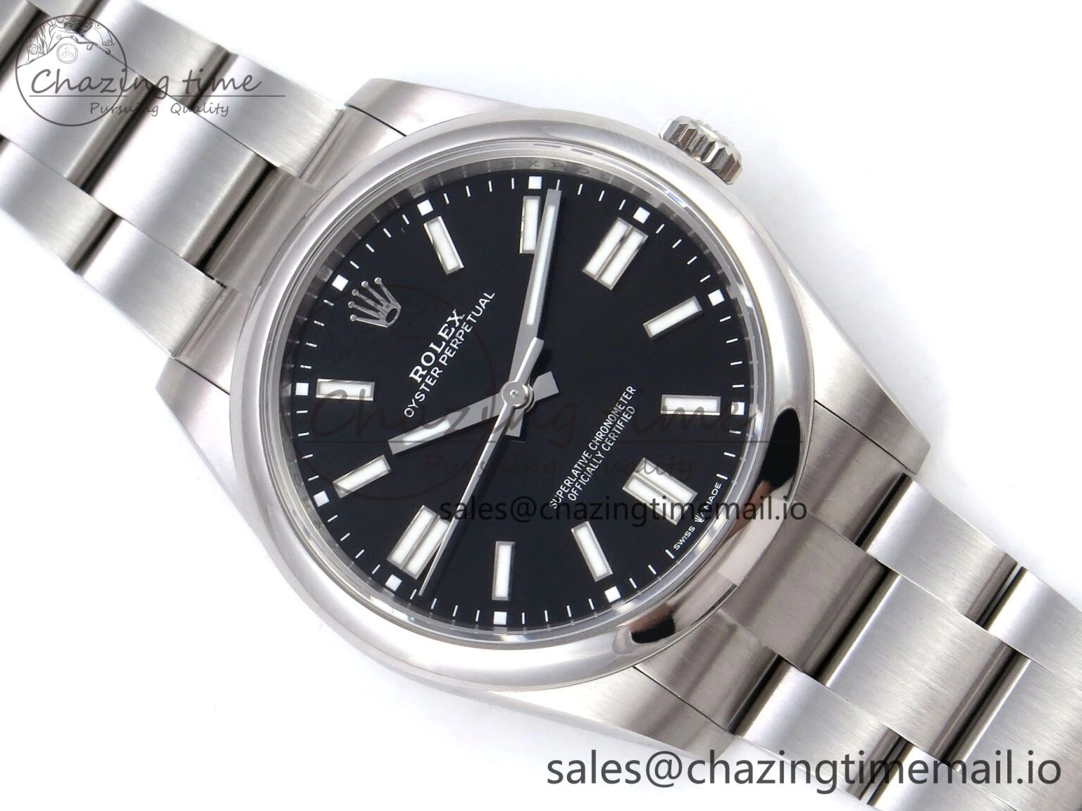 Oyster Perpetual 124300 41mm VSF 1:1 Best Edition 904L Steel Black Dial VS Flexible 1278