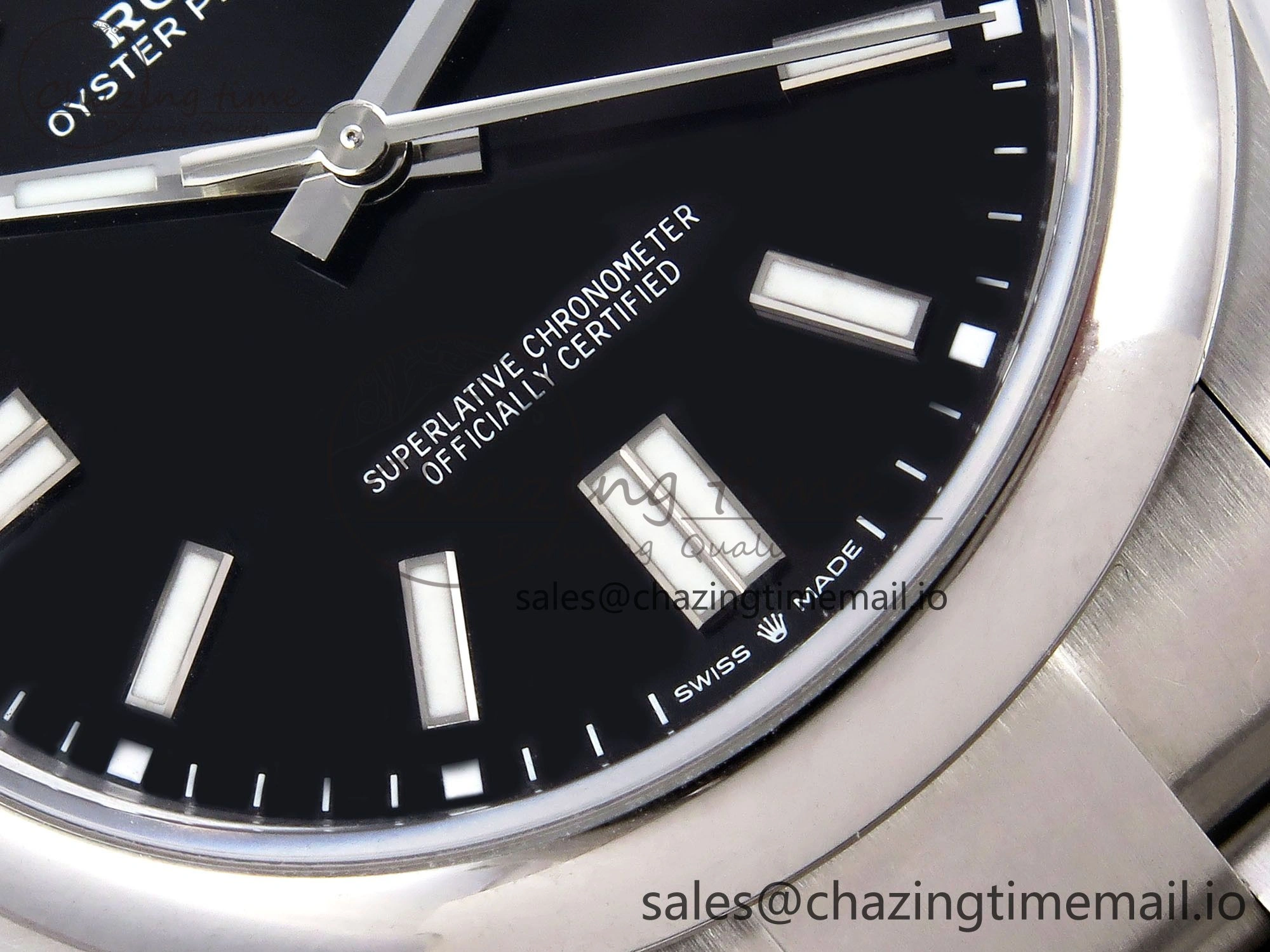 Oyster Perpetual 124300 41mm VSF 1:1 Best Edition 904L Steel Black Dial VS Flexible 1278
