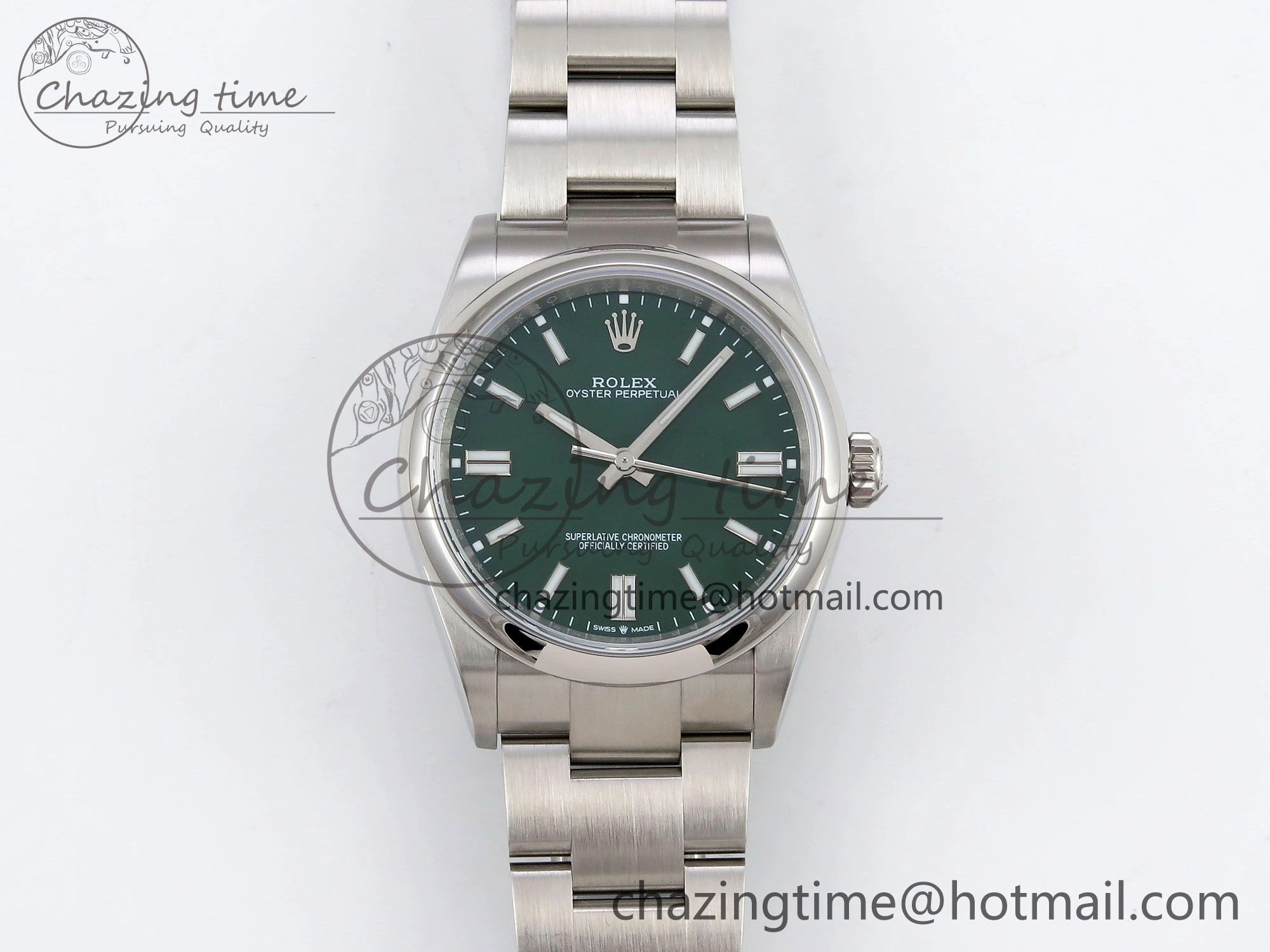 Oyster Perpetual 126000 36mm APF 1:1 Best Edition 904L Steel Green Dial VR GoodFit 1417