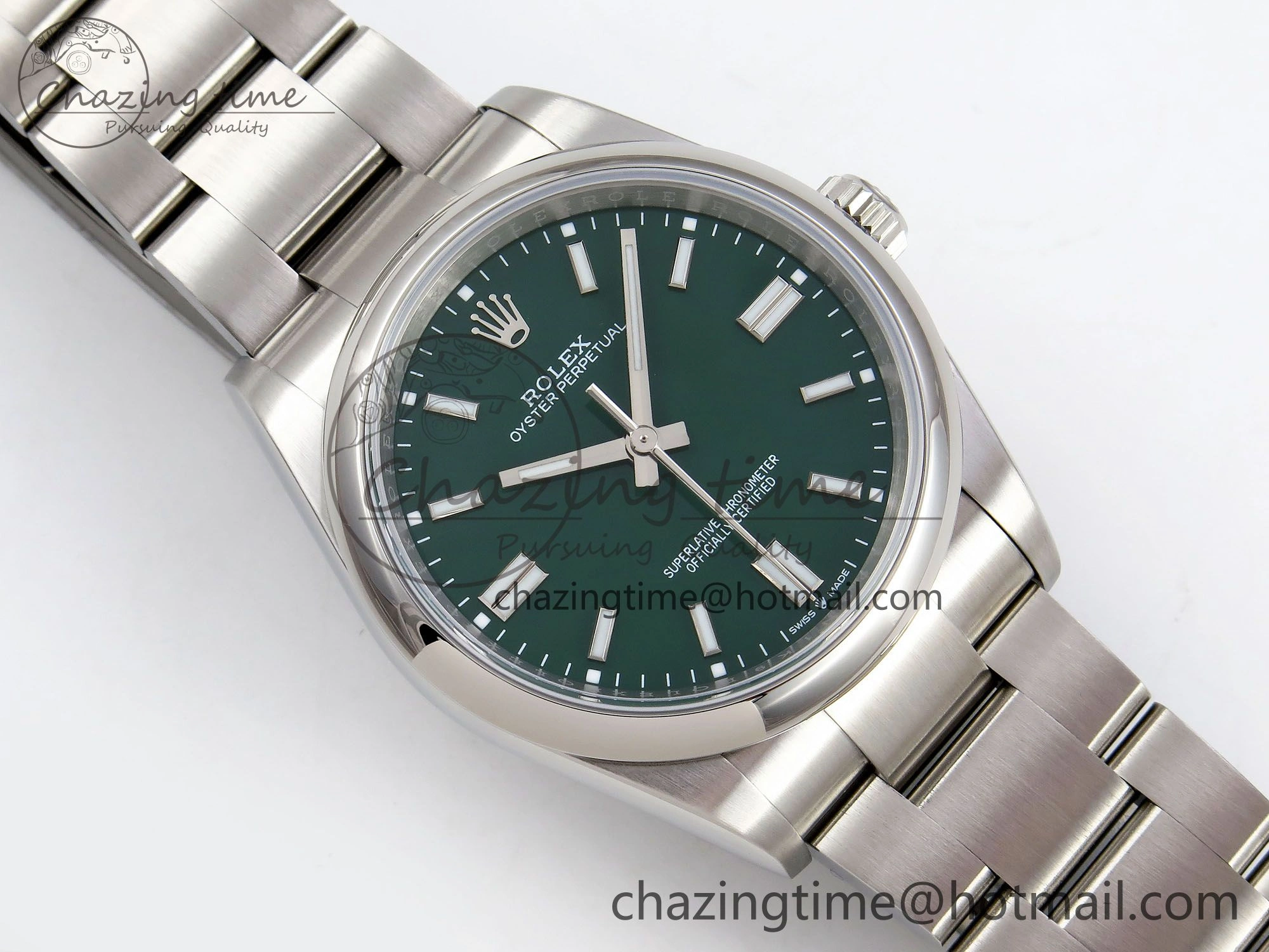 Oyster Perpetual 126000 36mm APF 1:1 Best Edition 904L Steel Green Dial VR GoodFit 1417