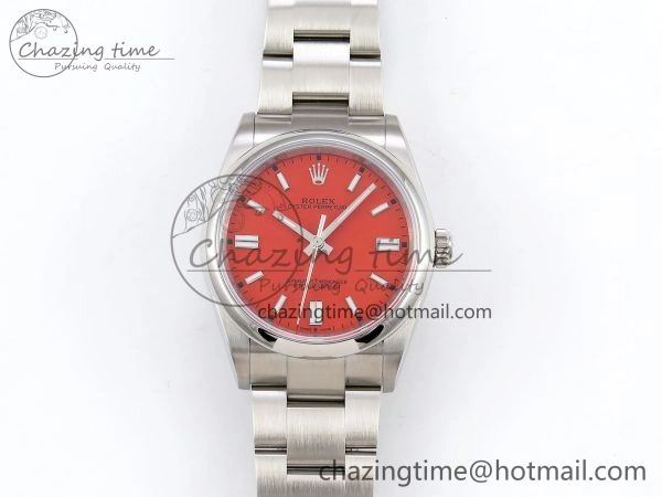 Oyster Perpetual 126000 36mm APF 1:1 Best Edition 904L Steel Red Dial VR HighPerformance 1422