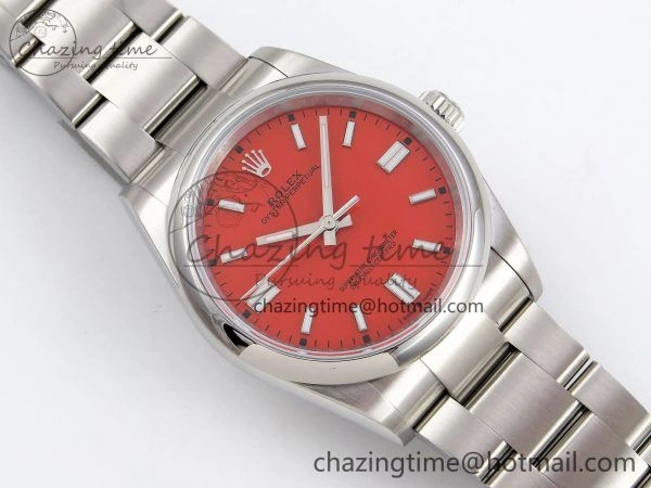 Oyster Perpetual 126000 36mm APF 1:1 Best Edition 904L Steel Red Dial VR HighPerformance 1422