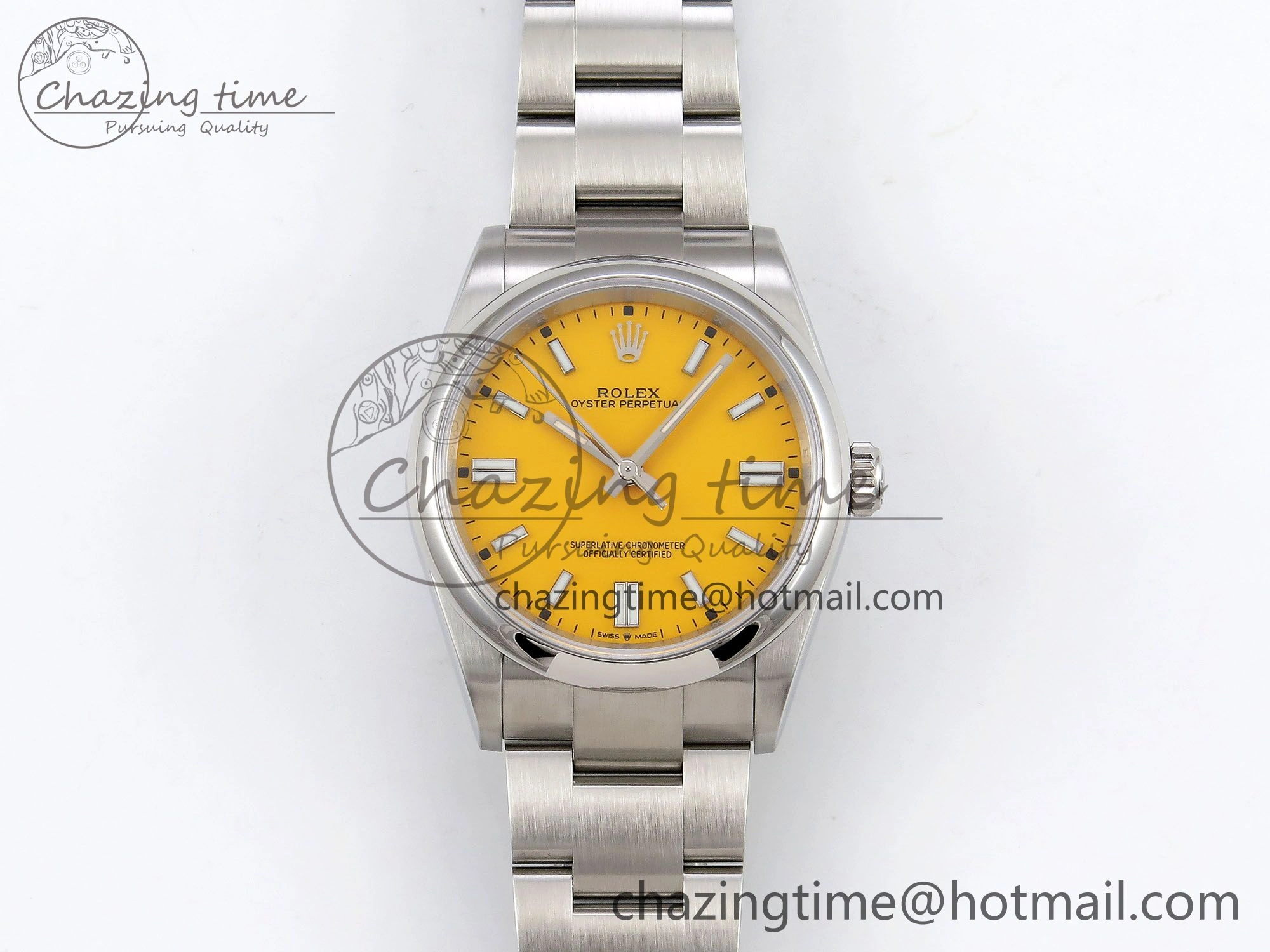 GoodFit Oyster Perpetual 126000 36mm APF 1:1 Best Edition 904L Steel Yellow Dial VR 1423