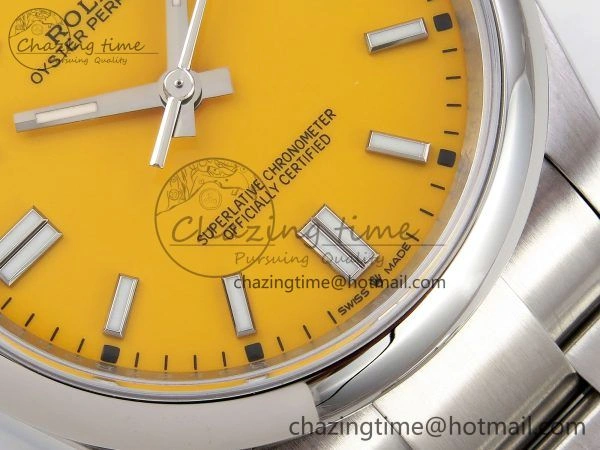 GoodFit Oyster Perpetual 126000 36mm APF 1:1 Best Edition 904L Steel Yellow Dial VR 1423