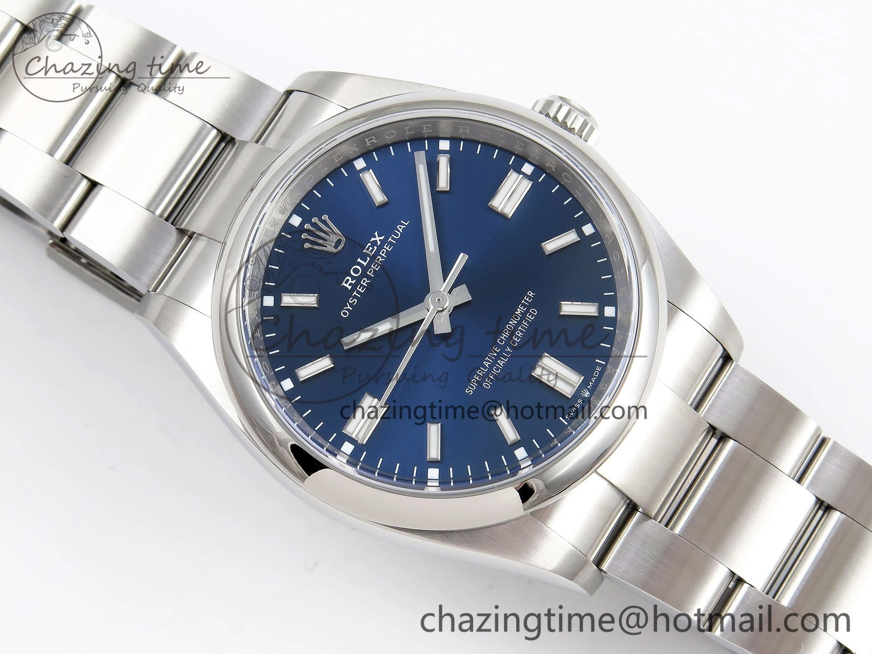 Sporty Oyster Perpetual 126000 36mm Clean 1:1 Best Edition 904L Steel Deep Blue Dial VR 1598