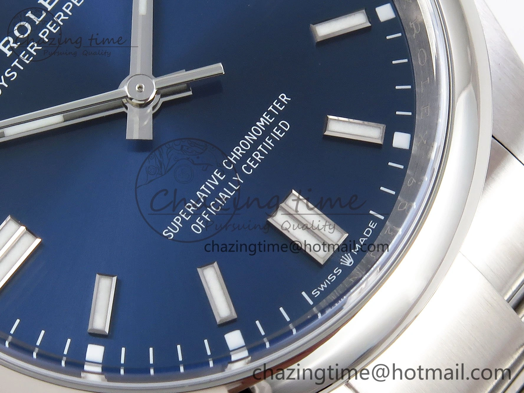 Sporty Oyster Perpetual 126000 36mm Clean 1:1 Best Edition 904L Steel Deep Blue Dial VR 1598