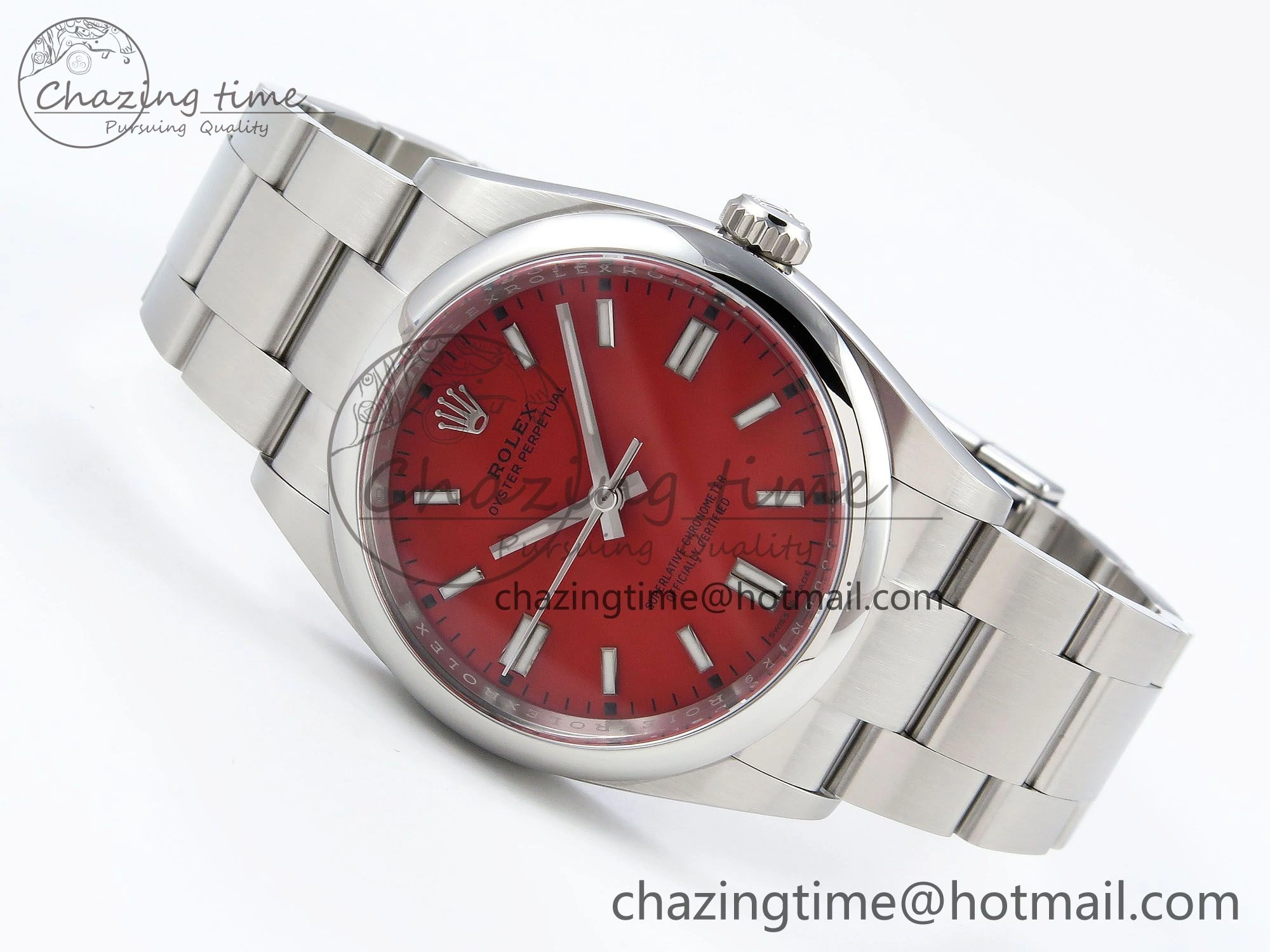 Oyster Perpetual 126000 36mm Clean 1:1 Best Edition 904L Steel Red Dial VR Bright 1499
