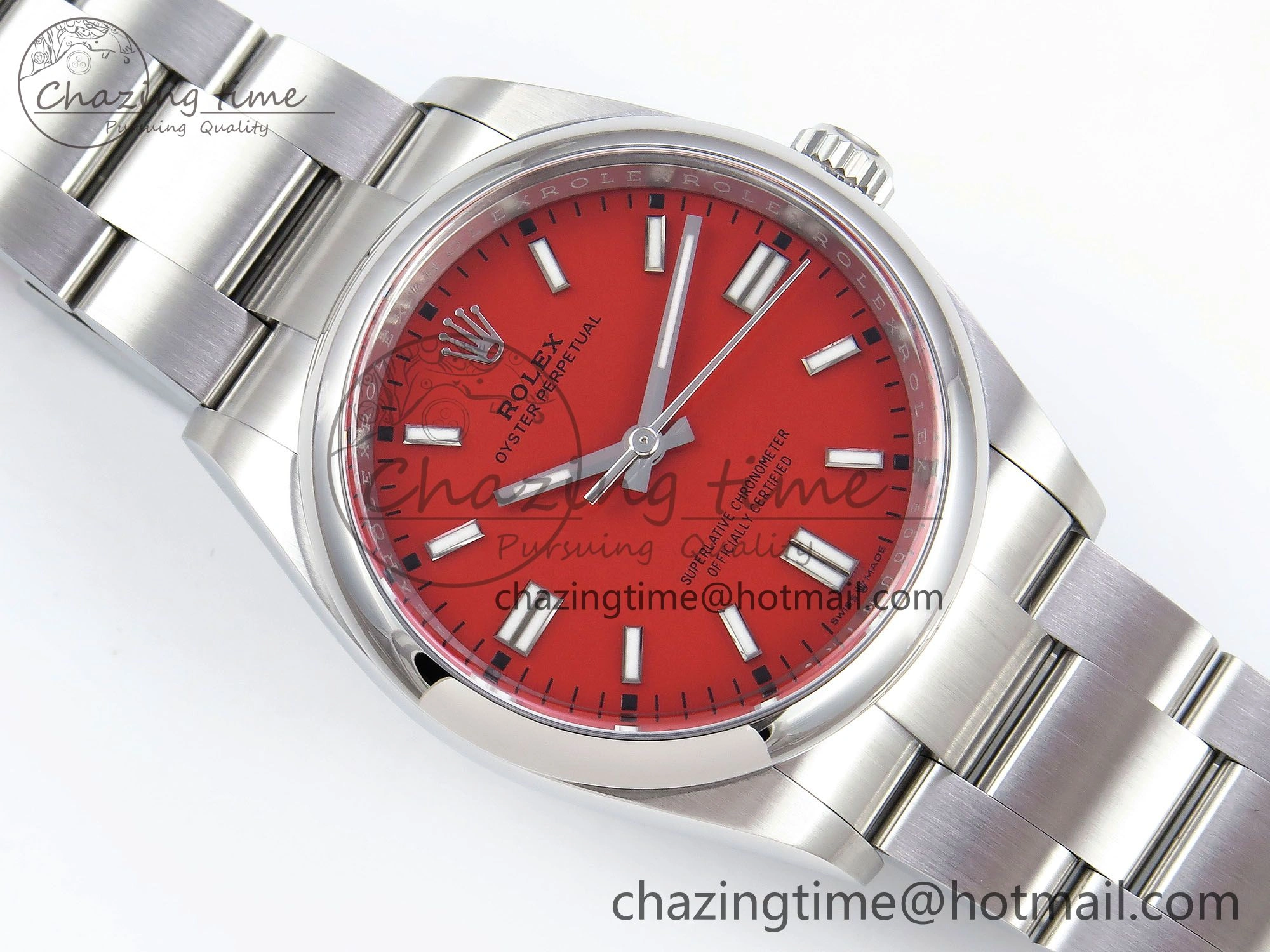 Oyster Perpetual 126000 36mm Clean 1:1 Best Edition 904L Steel Red Dial VR Bright 1499