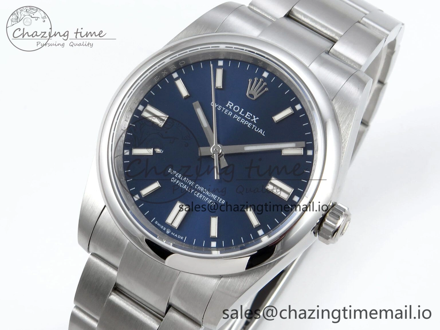 RelaxedFit Oyster Perpetual 126000 36mm DIWF 1:1 Best Edition 904L Steel Blue Dial A 762
