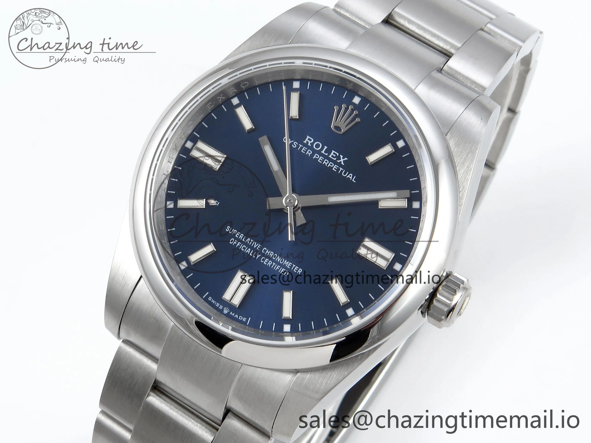 RelaxedFit Oyster Perpetual 126000 36mm DIWF 1:1 Best Edition 904L Steel Blue Dial A 762