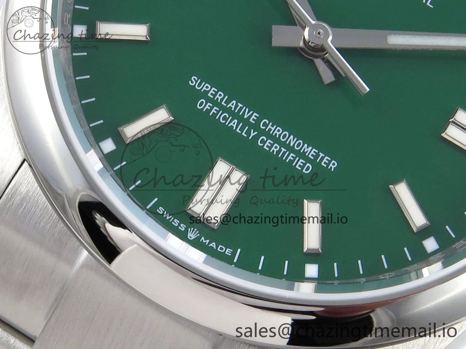 SunProtective Oyster Perpetual 126000 36mm DIWF 1:1 Best Edition 904L Steel Green Dial A 757
