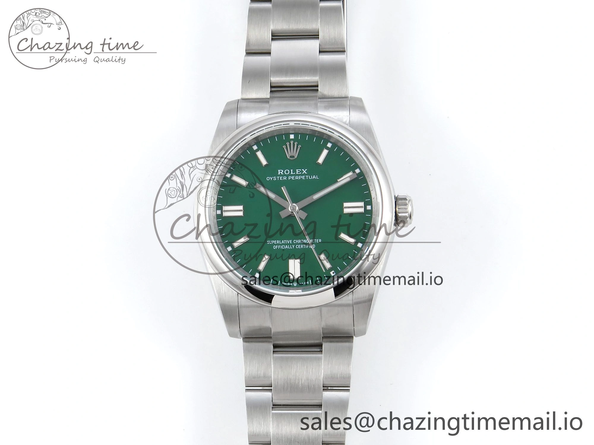 SunProtective Oyster Perpetual 126000 36mm DIWF 1:1 Best Edition 904L Steel Green Dial A 757