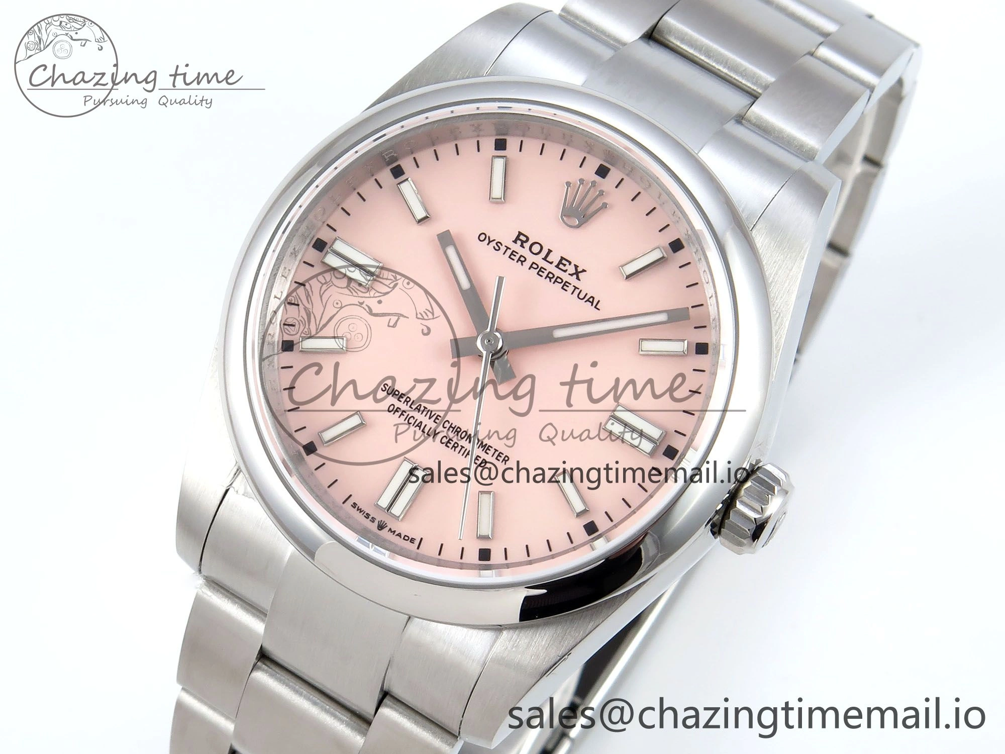 Oyster Perpetual 126000 36mm DIWF 1:1 Best Edition 904L Steel Pink Dial A TimelessDesign 759