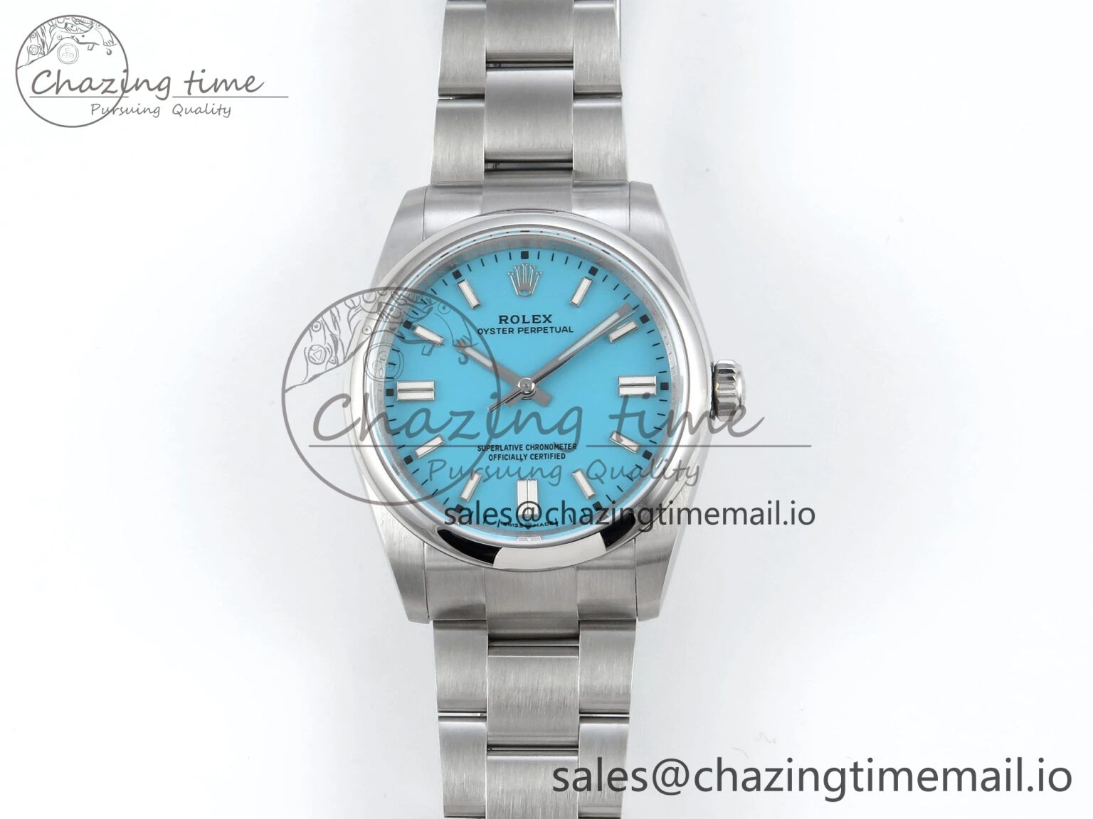 HighQuality Oyster Perpetual 126000 36mm DIWF 1:1 Best Edition 904L Steel Tiffany Blue Dial A 763
