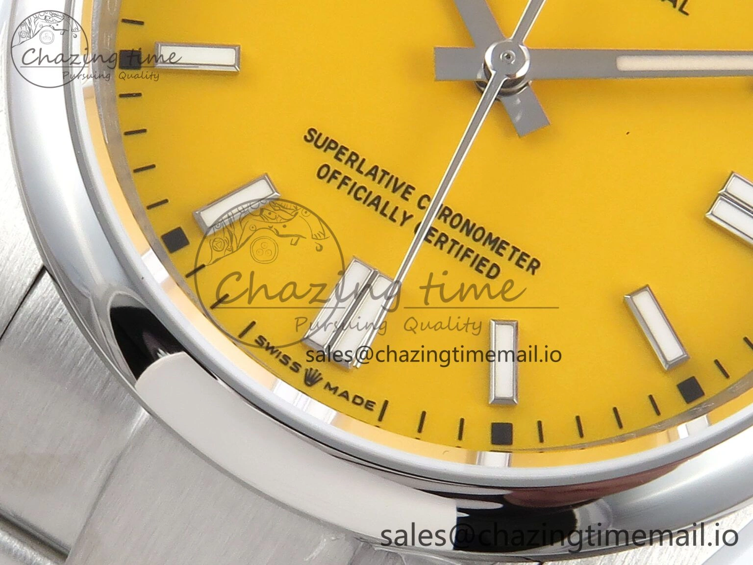 Durable Oyster Perpetual 126000 36mm DIWF 1:1 Best Edition 904L Steel Yellow Dial A 758