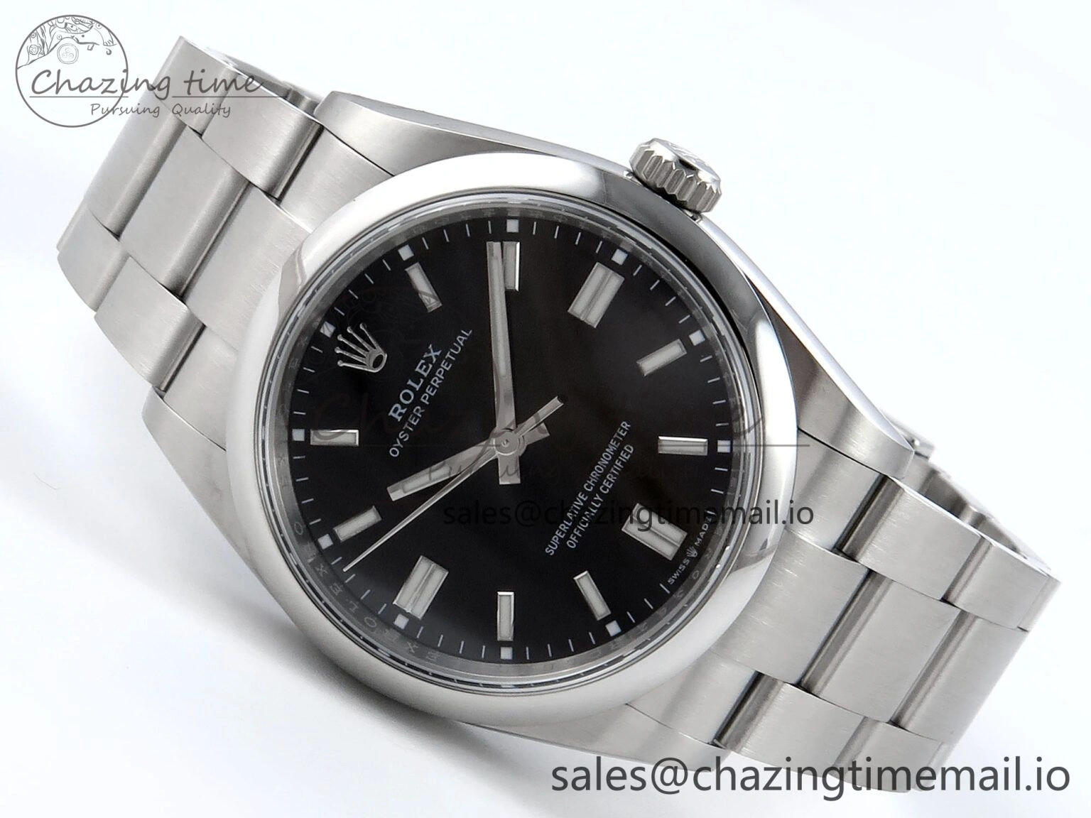 Oyster Perpetual 126000 36mm EWEF Best Edition 904L Steel Black Dial A Stylish 775
