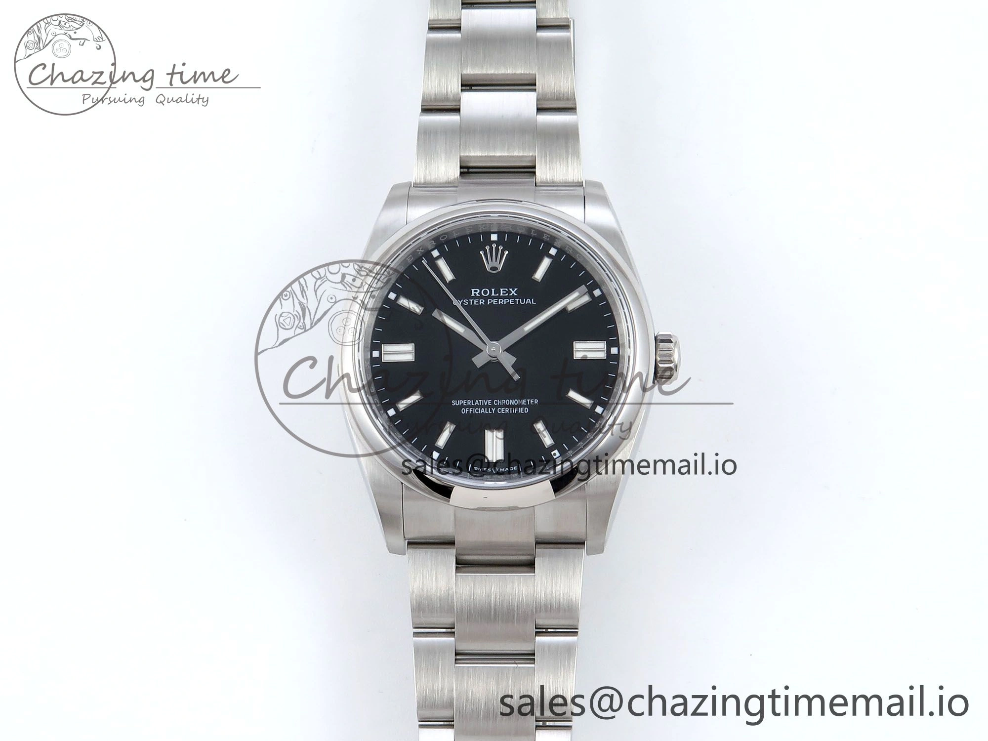 Oyster Perpetual 126000 36mm EWEF Best Edition 904L Steel Black Dial A Stylish 775