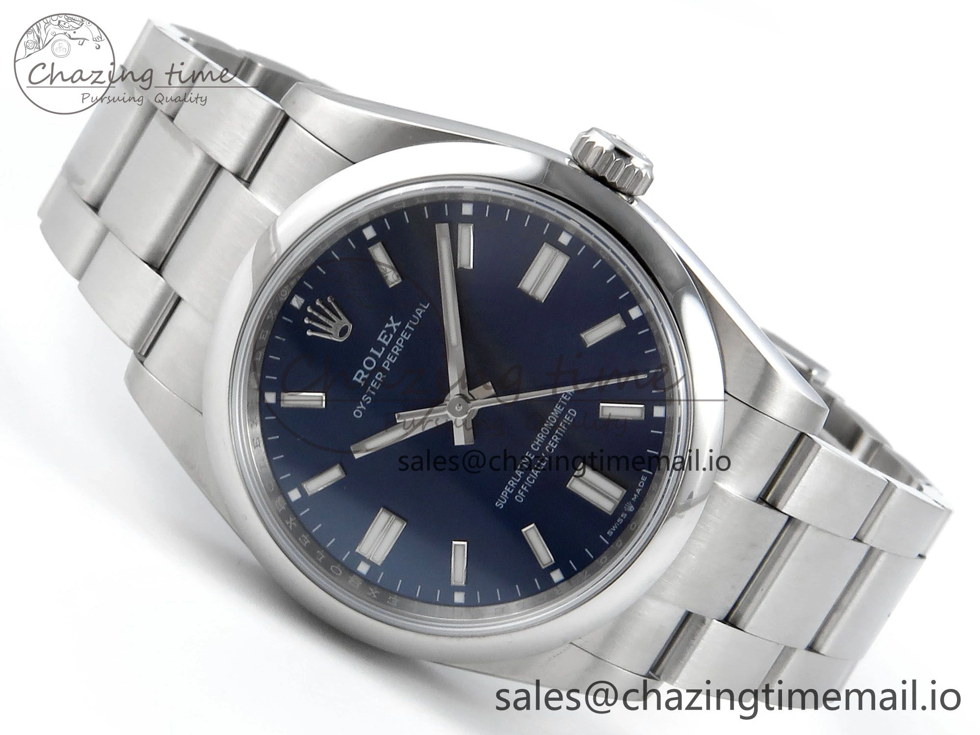 SoftTouch Oyster Perpetual 126000 36mm EWEF Best Edition 904L Steel Blue Dial A 778