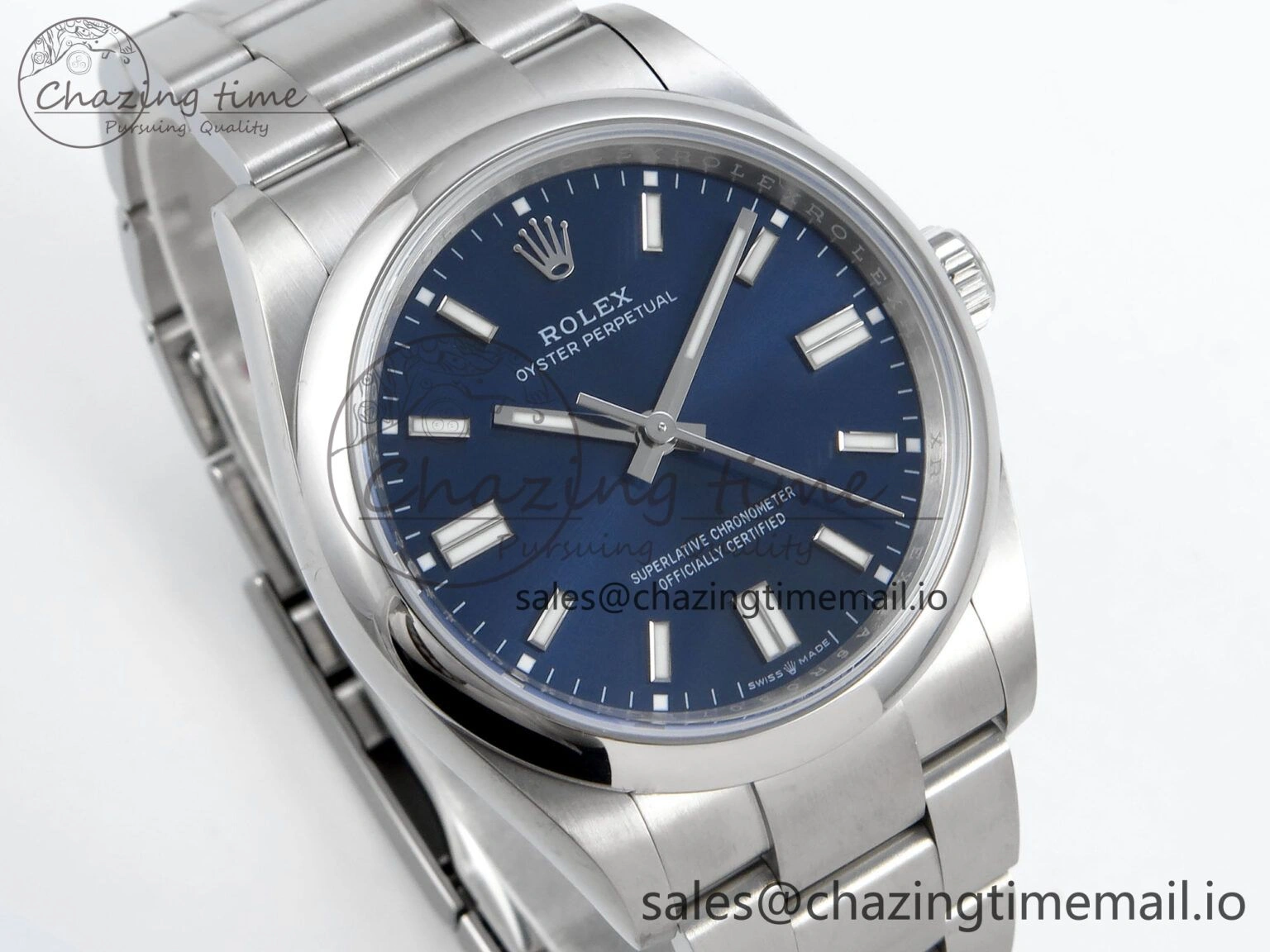 SoftTouch Oyster Perpetual 126000 36mm EWEF Best Edition 904L Steel Blue Dial A 778