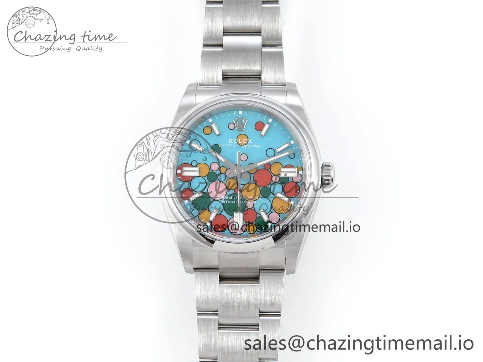 EyeCatching Oyster Perpetual 126000 36mm EWEF Best Edition 904L Steel Celebration Dial A 781
