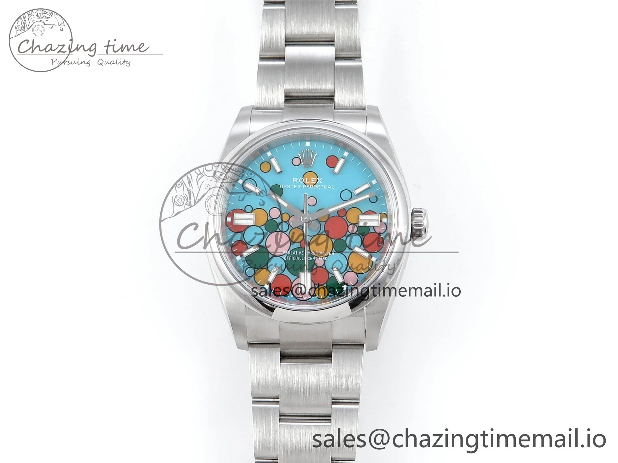EyeCatching Oyster Perpetual 126000 36mm EWEF Best Edition 904L Steel Celebration Dial A 781