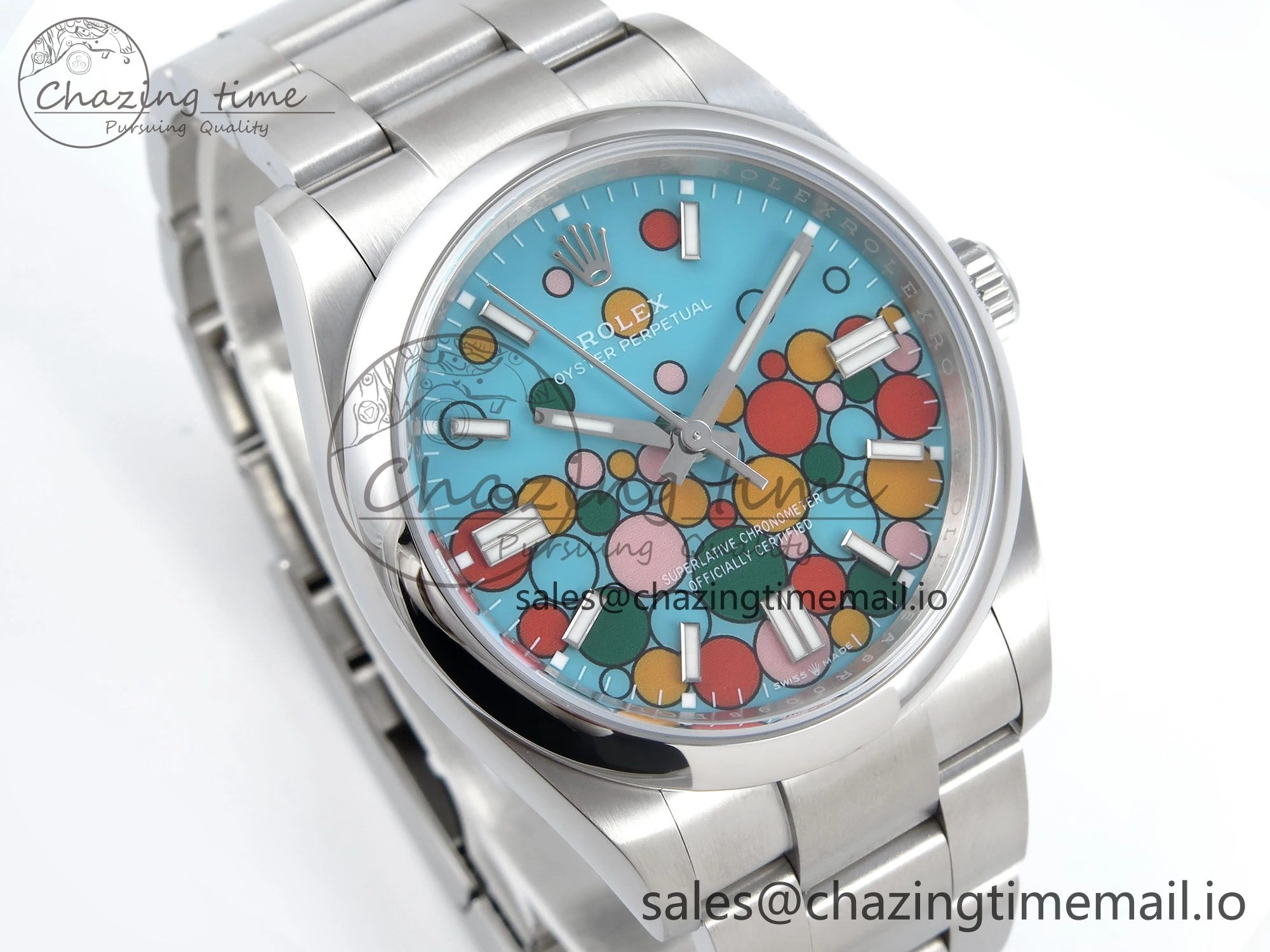 EyeCatching Oyster Perpetual 126000 36mm EWEF Best Edition 904L Steel Celebration Dial A 781
