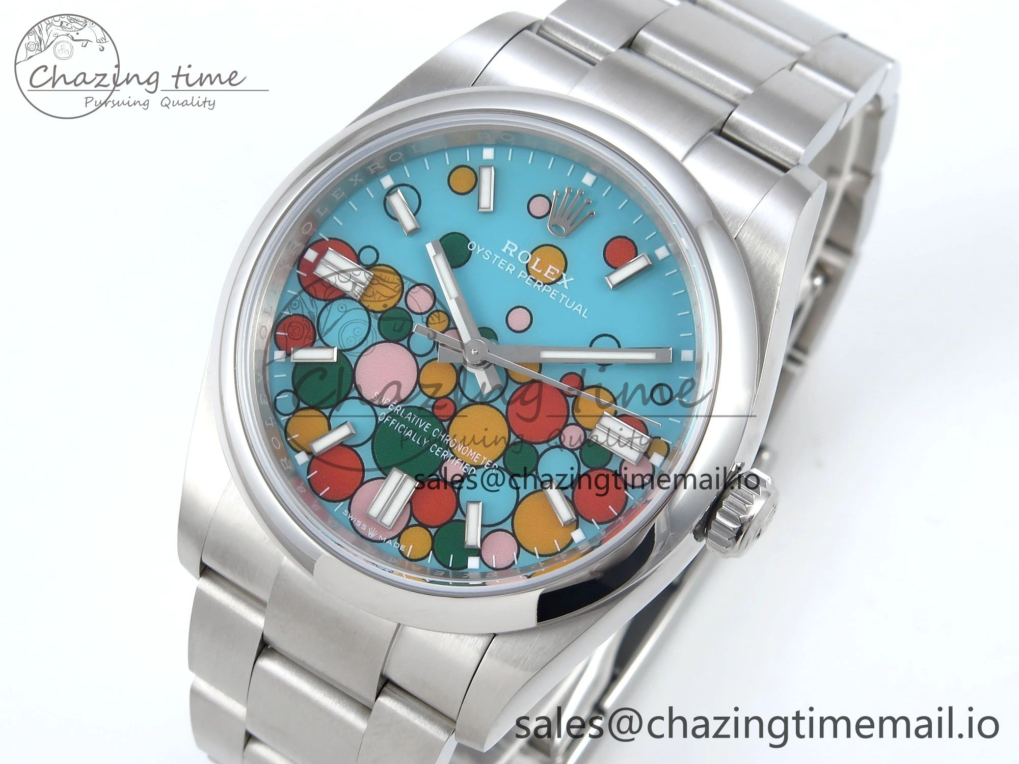 EyeCatching Oyster Perpetual 126000 36mm EWEF Best Edition 904L Steel Celebration Dial A 781