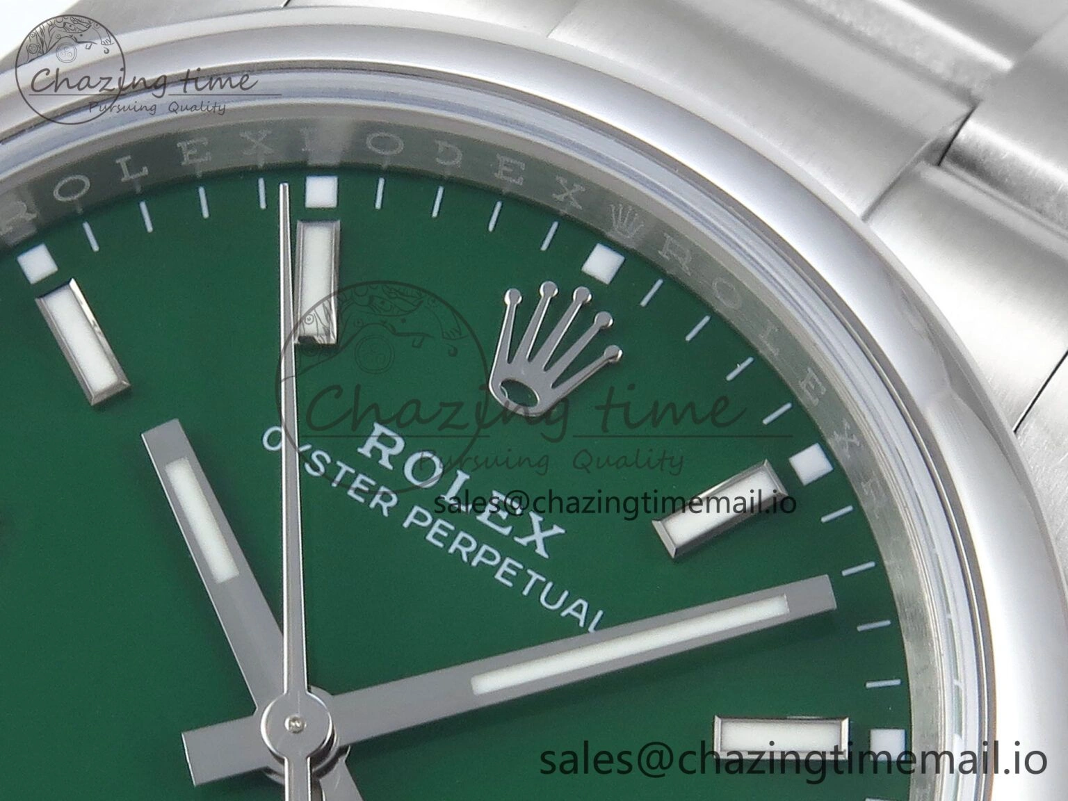 Timeless Oyster Perpetual 126000 36mm EWEF Best Edition 904L Steel Green Dial A 773