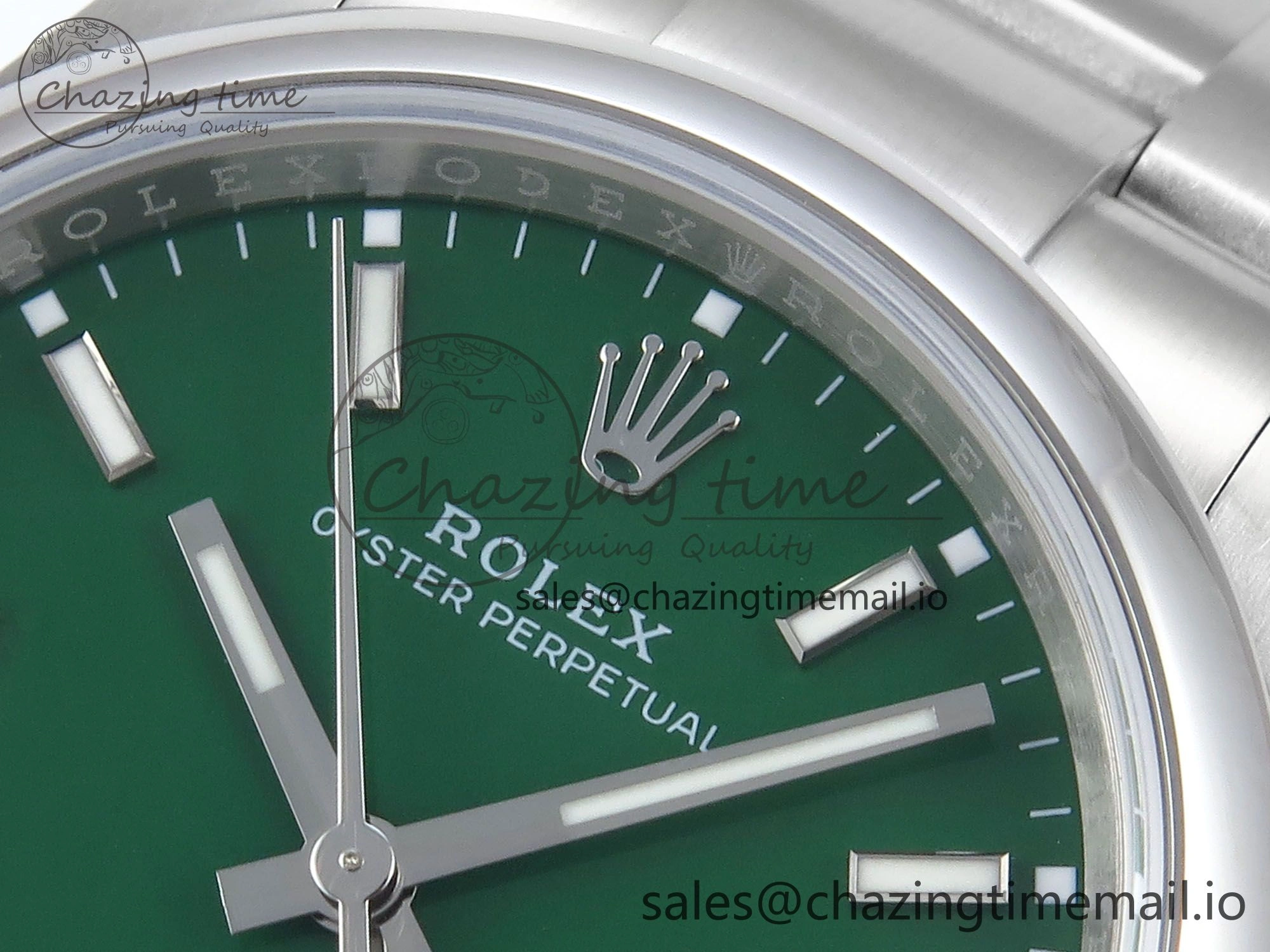 Timeless Oyster Perpetual 126000 36mm EWEF Best Edition 904L Steel Green Dial A 773