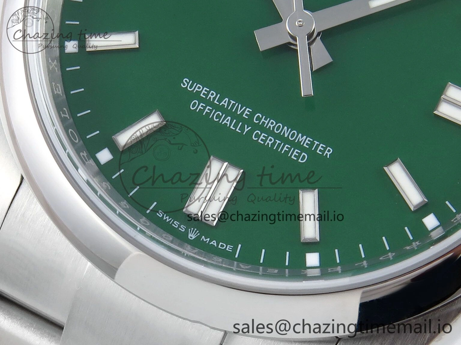 Timeless Oyster Perpetual 126000 36mm EWEF Best Edition 904L Steel Green Dial A 773